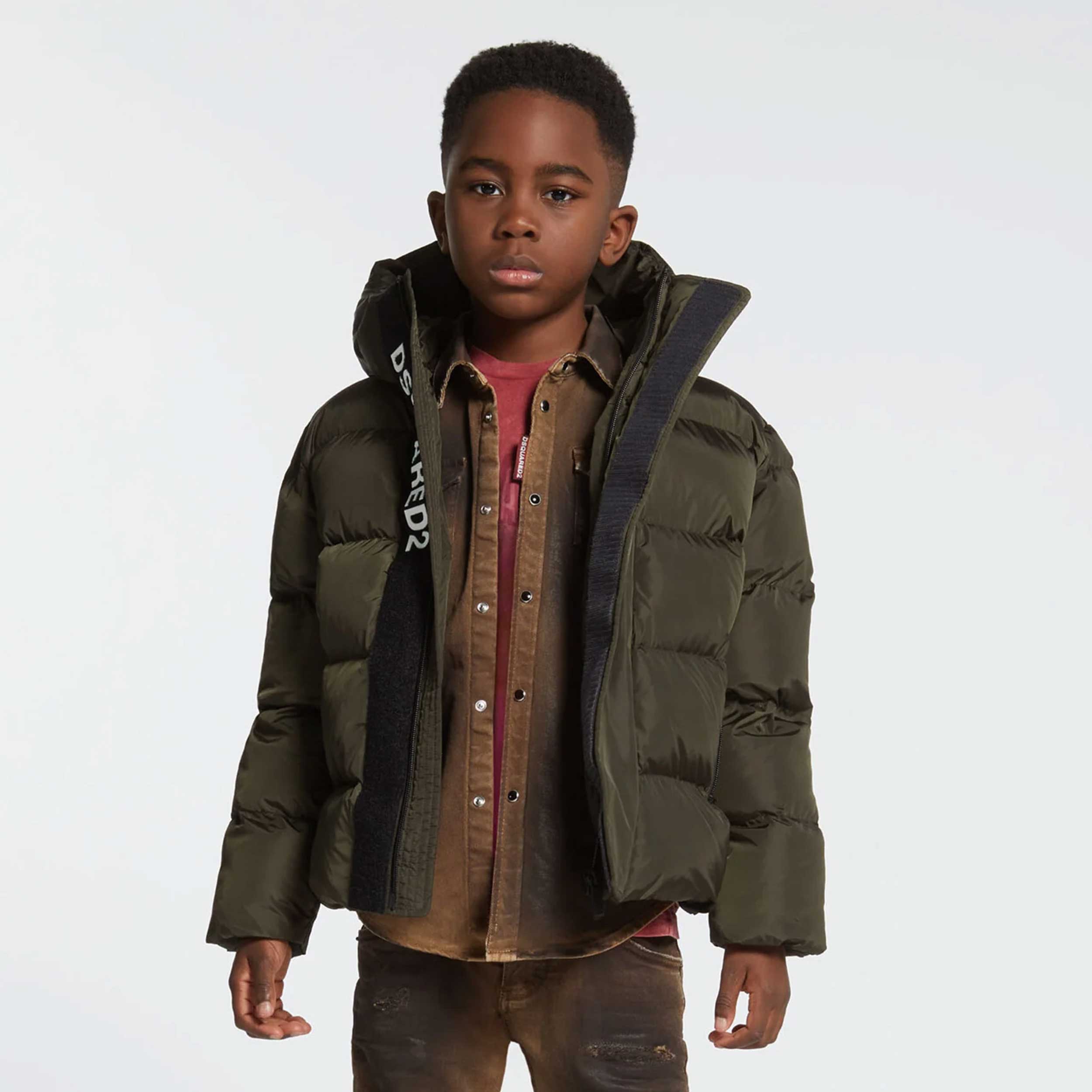 Giacca Verde Imbottita Corta Firmata DSQUARED2 - annameglio.com abbigliamento moda