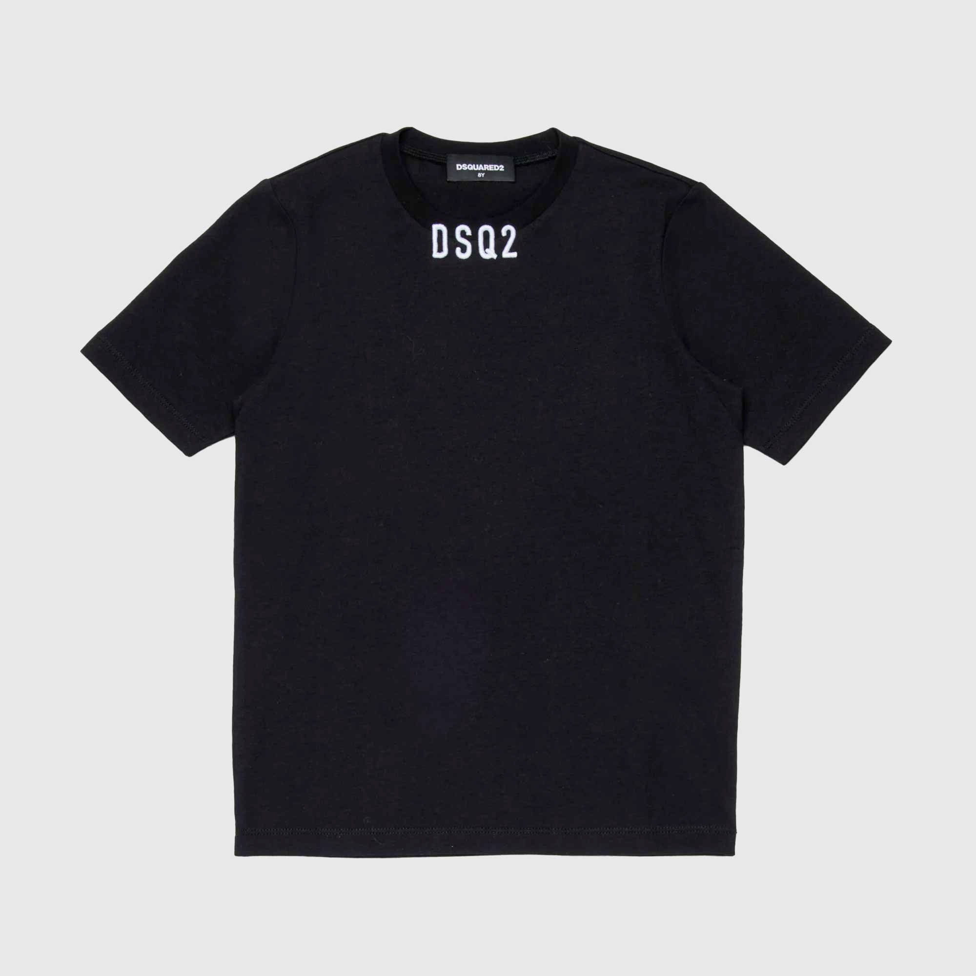 T-shirt Con Logo Ricamato Firmata DSQUARED2 - annameglio.com abbigliamento moda