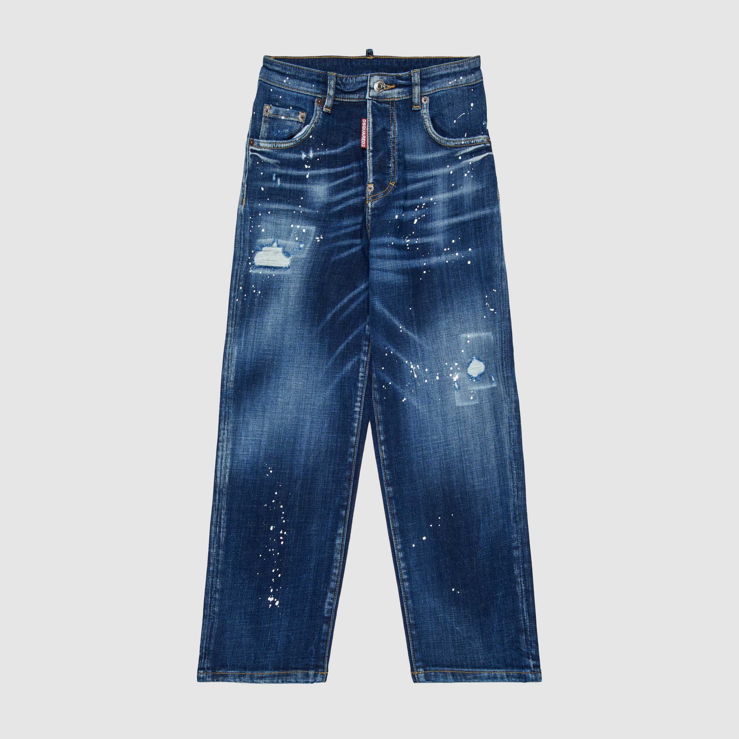 Jeans Blu Con Piccole Macchie Firmato DSQUARED2 - annameglio.com abbigliamento moda