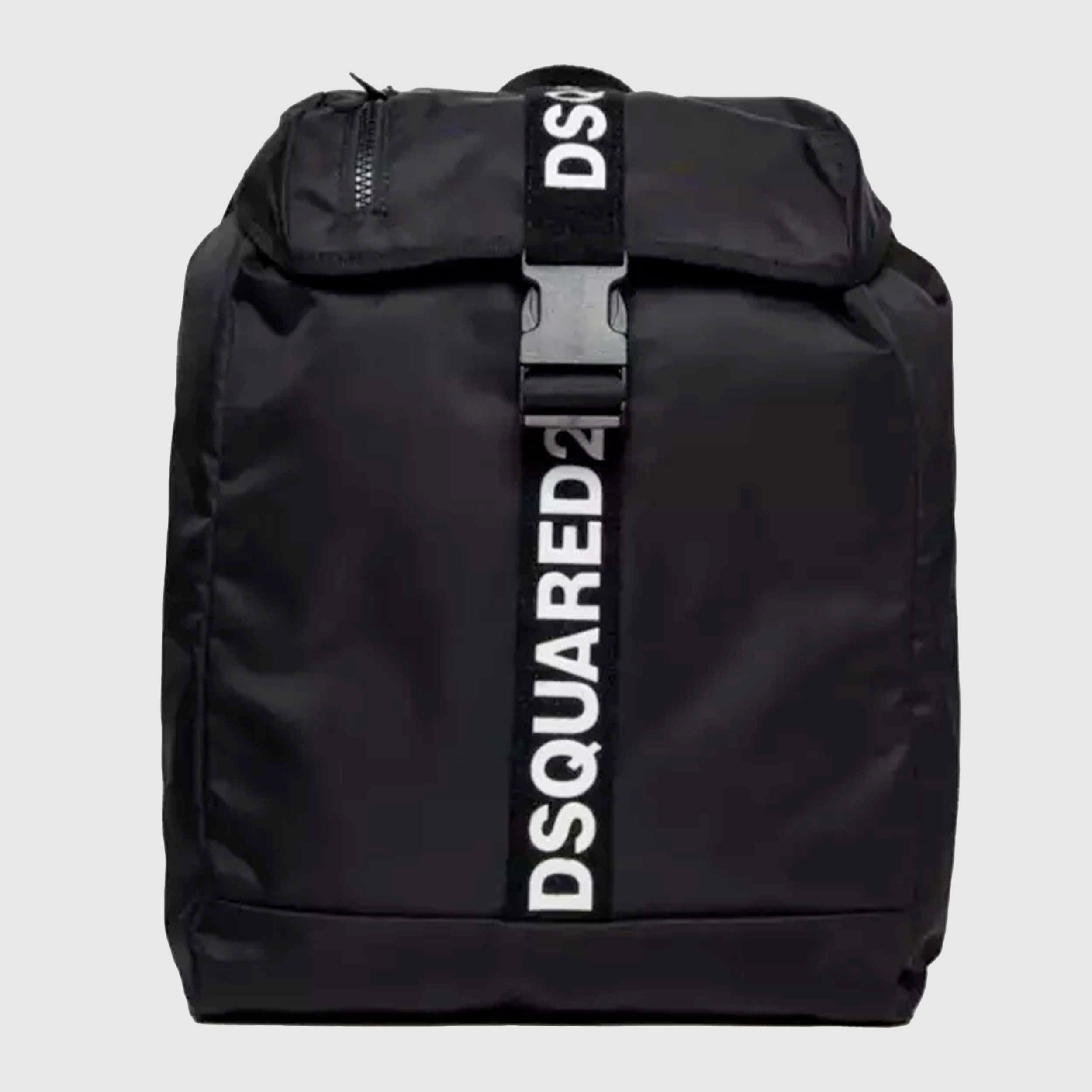 Zaino Nero Con Stampa Firmato DSQUARED2 - annameglio.com abbigliamento moda