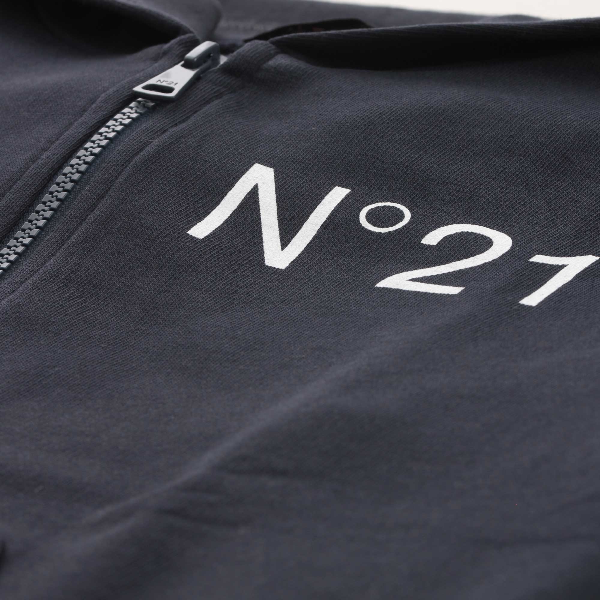 Felpa Con Zip Blu Firmata N 21 - annameglio.com abbigliamento moda