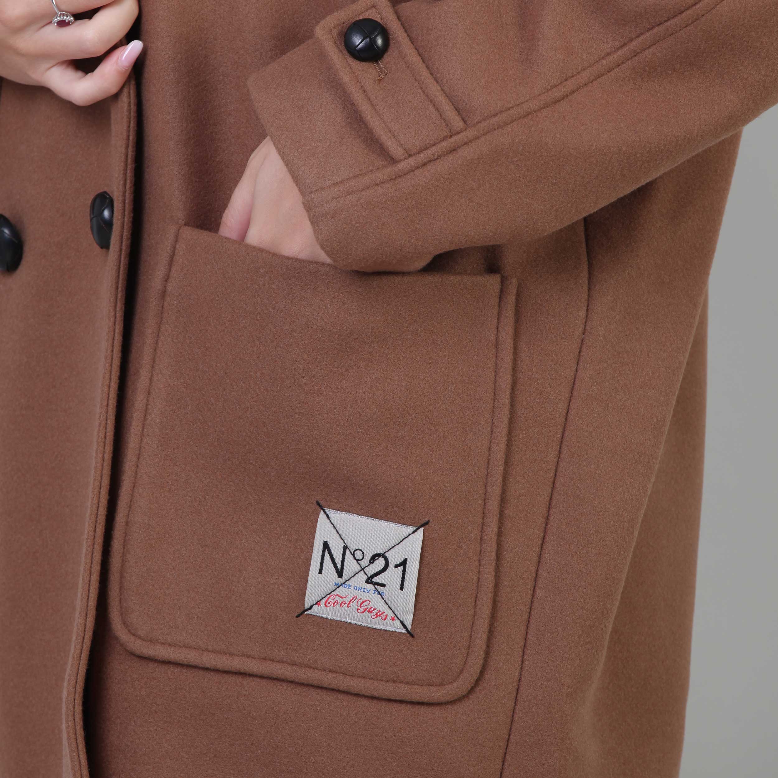 Cappotto Marrone Doppiopetto Firmato N 21 - annameglio.com abbigliamento moda