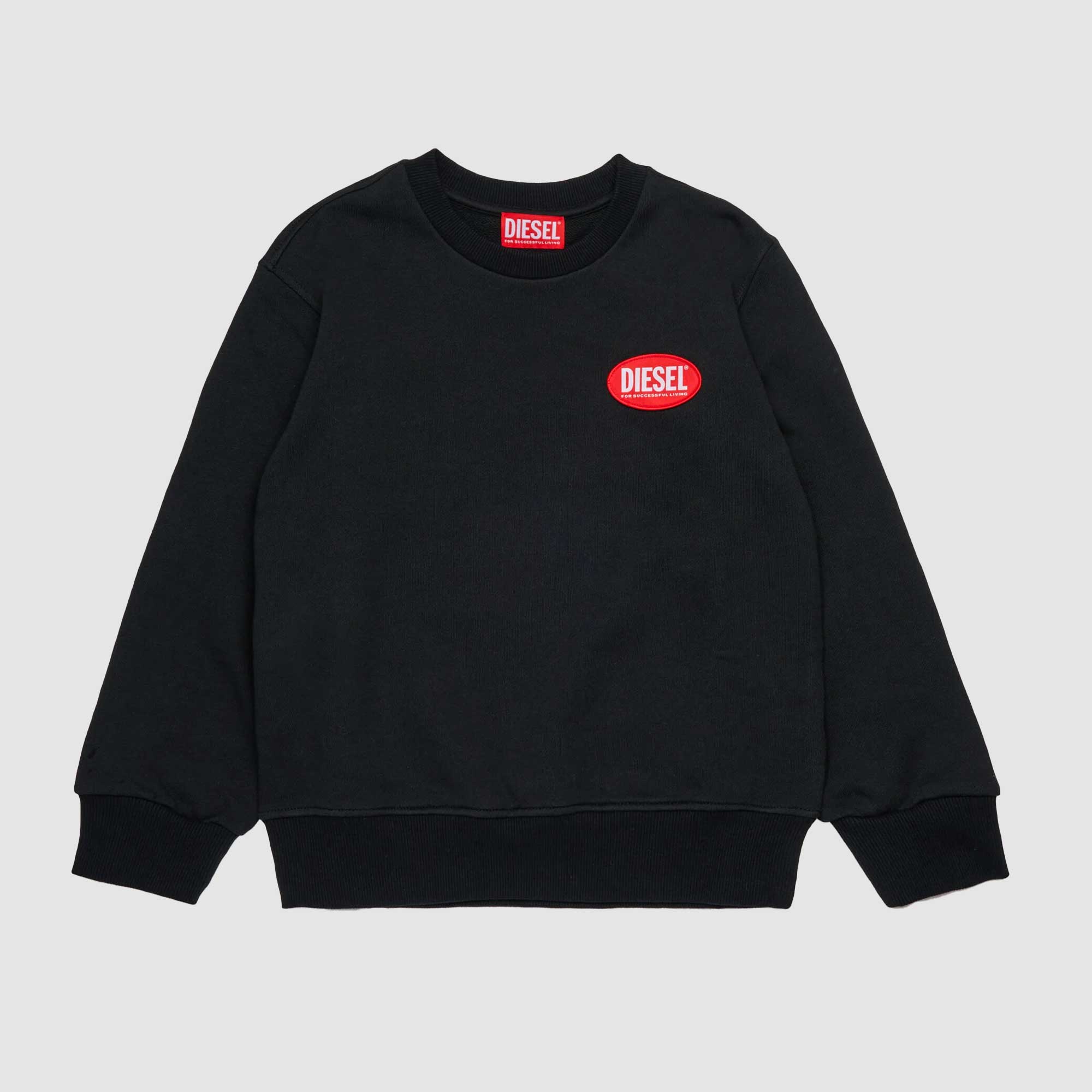 Felpa Girocollo Logo Oval Firmata DIESEL - annameglio.com abbigliamento moda