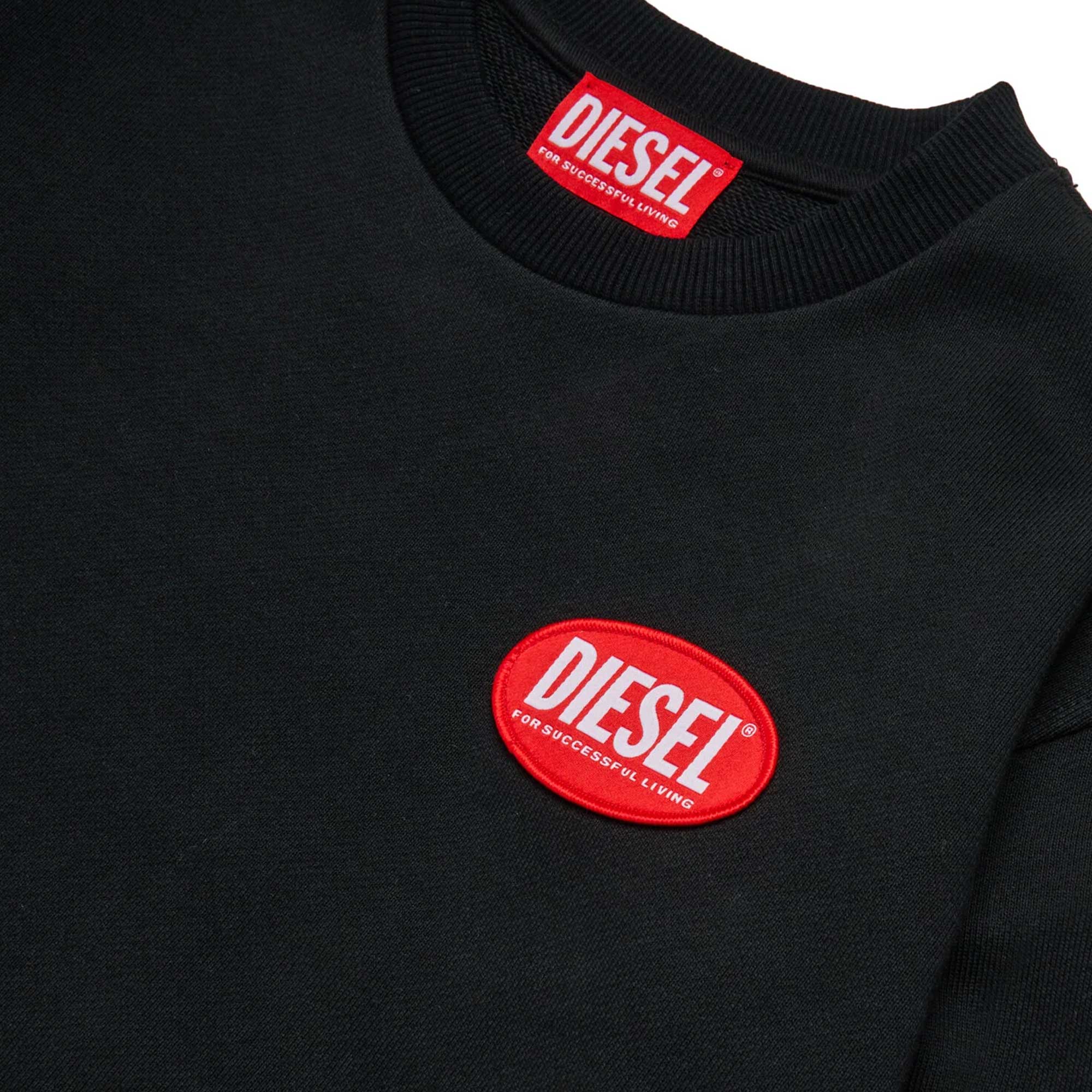 Felpa Girocollo Logo Oval Firmata DIESEL - annameglio.com abbigliamento moda