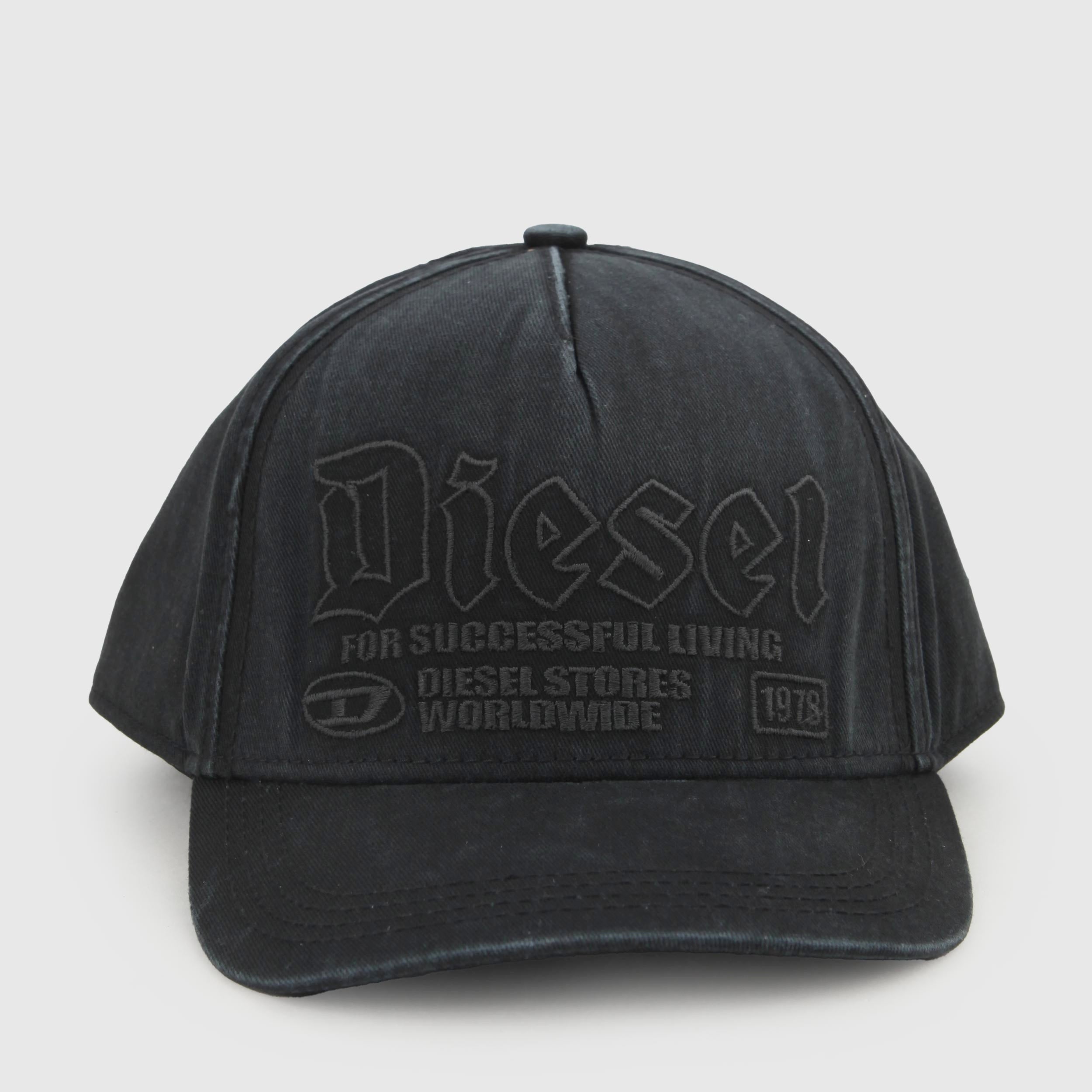 Cappello Con Visiera Nero Firmato DIESEL - annameglio.com abbigliamento moda