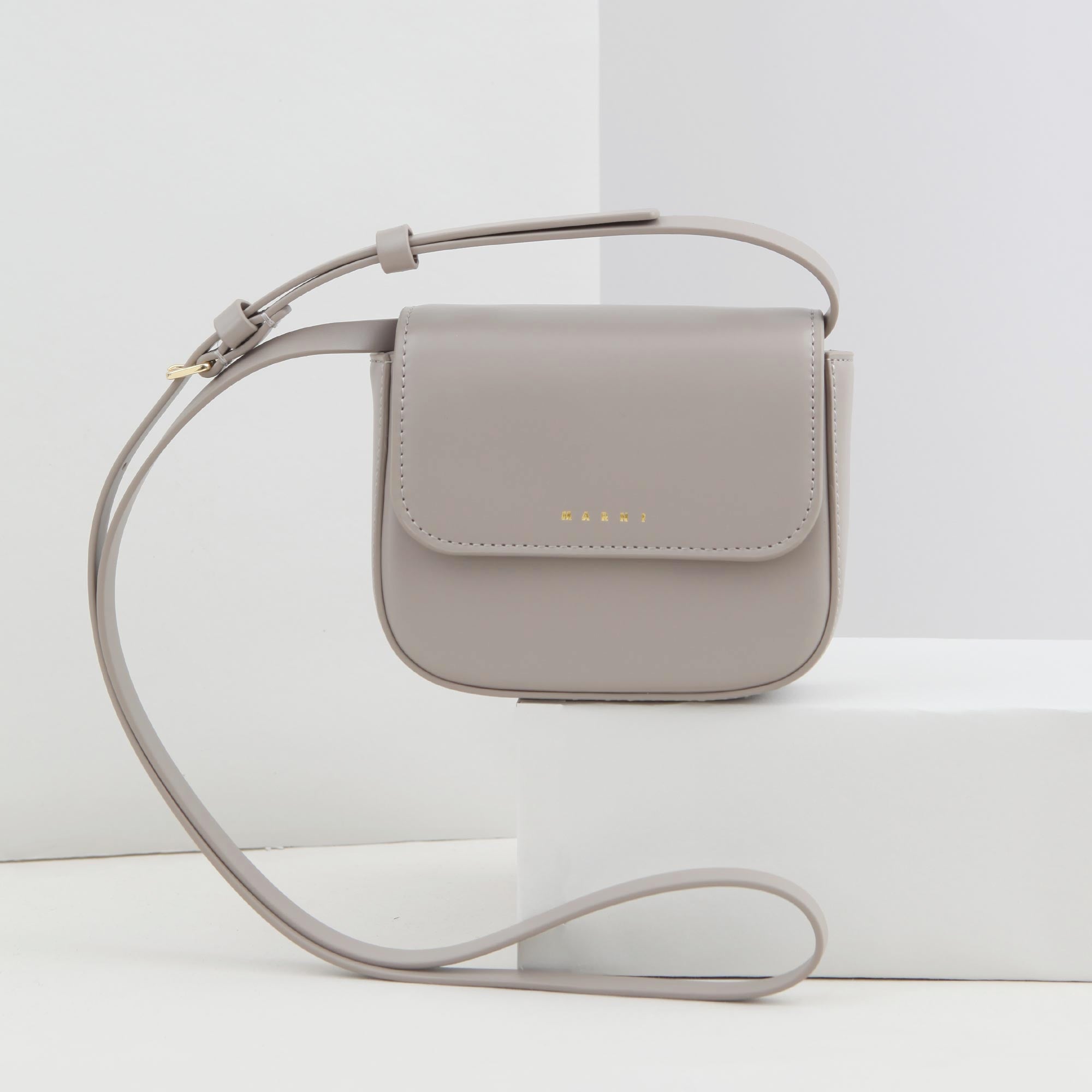 Borsa A Tracolla Grigia Punk Firmata MARNI - annameglio.com abbigliamento moda