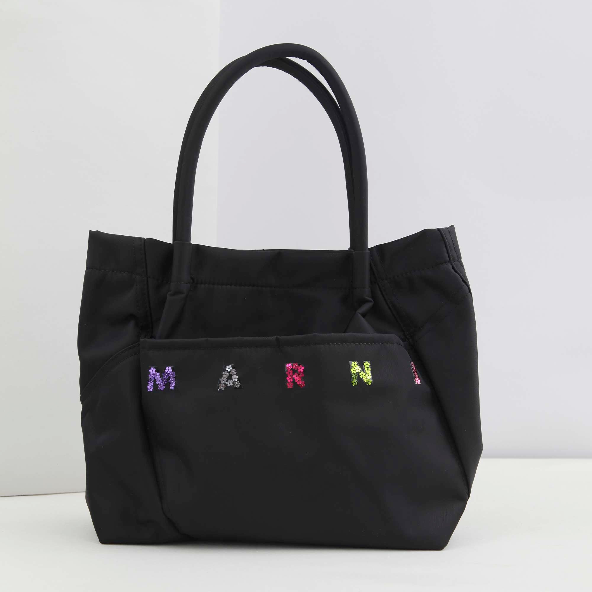 Borsa Con Logo Multicolore Firmata MARNI - annameglio.com abbigliamento moda