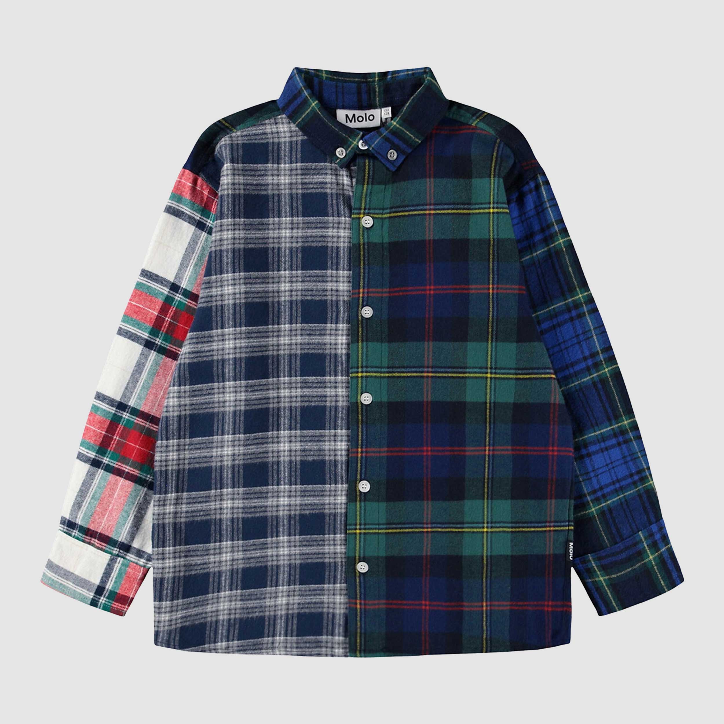 Two-Tone Checked Shirt by MOLO