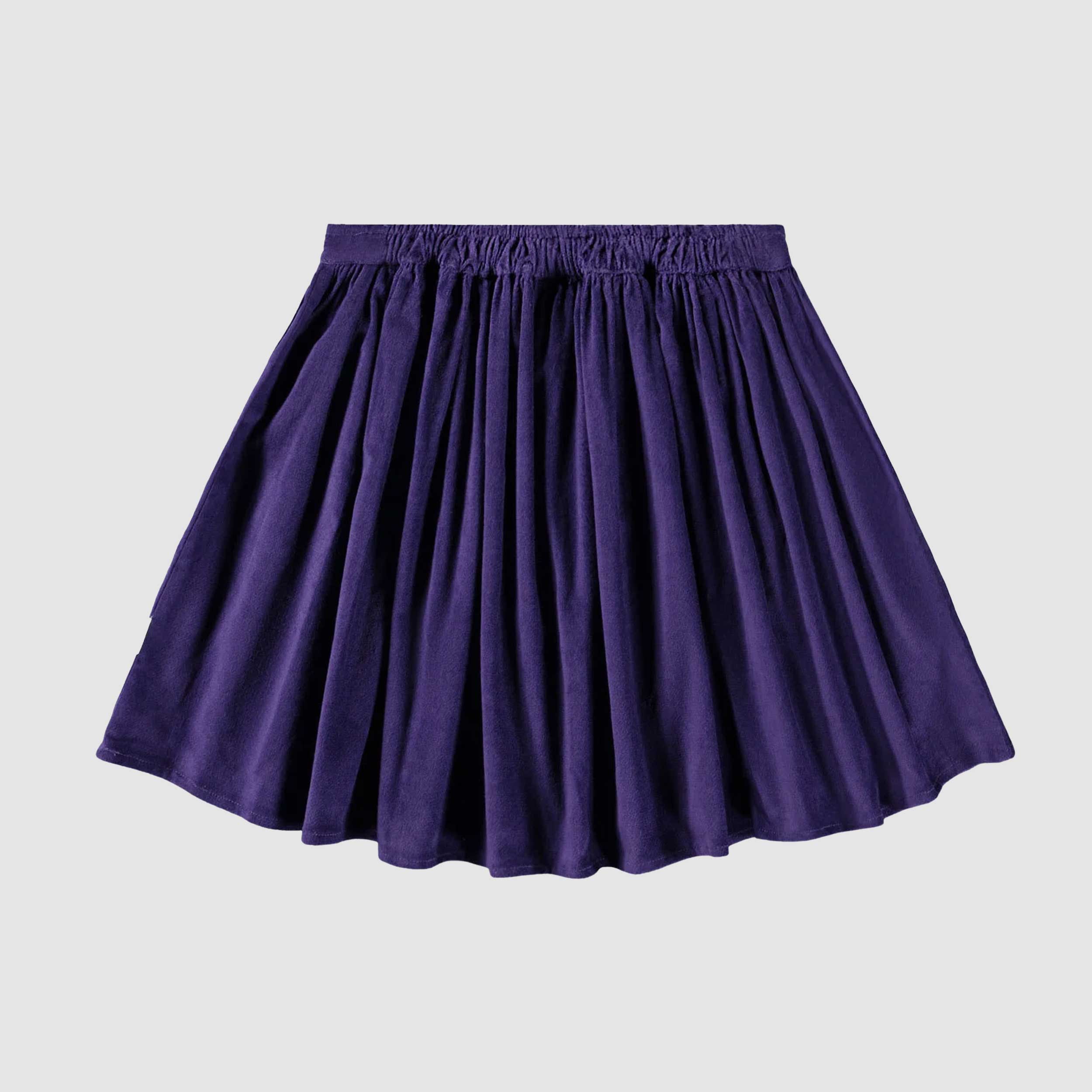 Gonna Viola In Tessuto Millerighe Firmata MOLO - annameglio.com abbigliamento moda