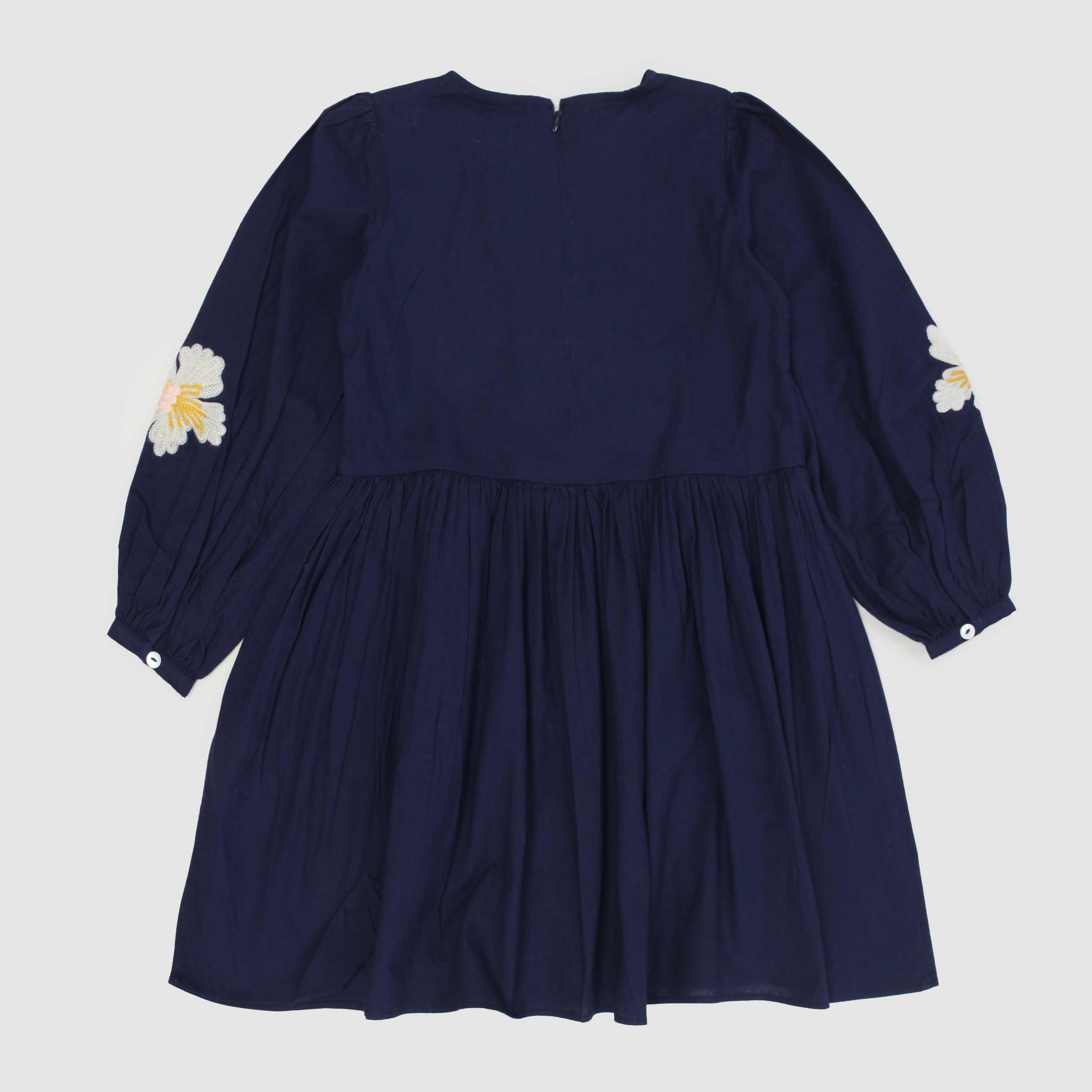 Abito Blu Con Ricami Floreali Firmato MOLO - annameglio.com abbigliamento moda