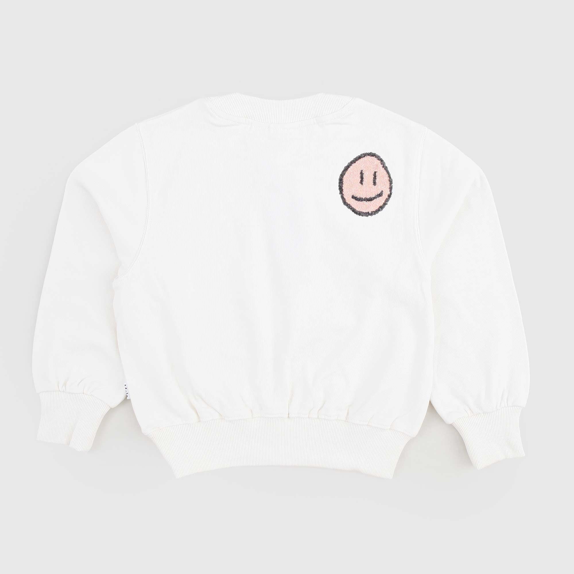 Felpa Crema Con Smile Firmata MOLO - annameglio.com abbigliamento moda