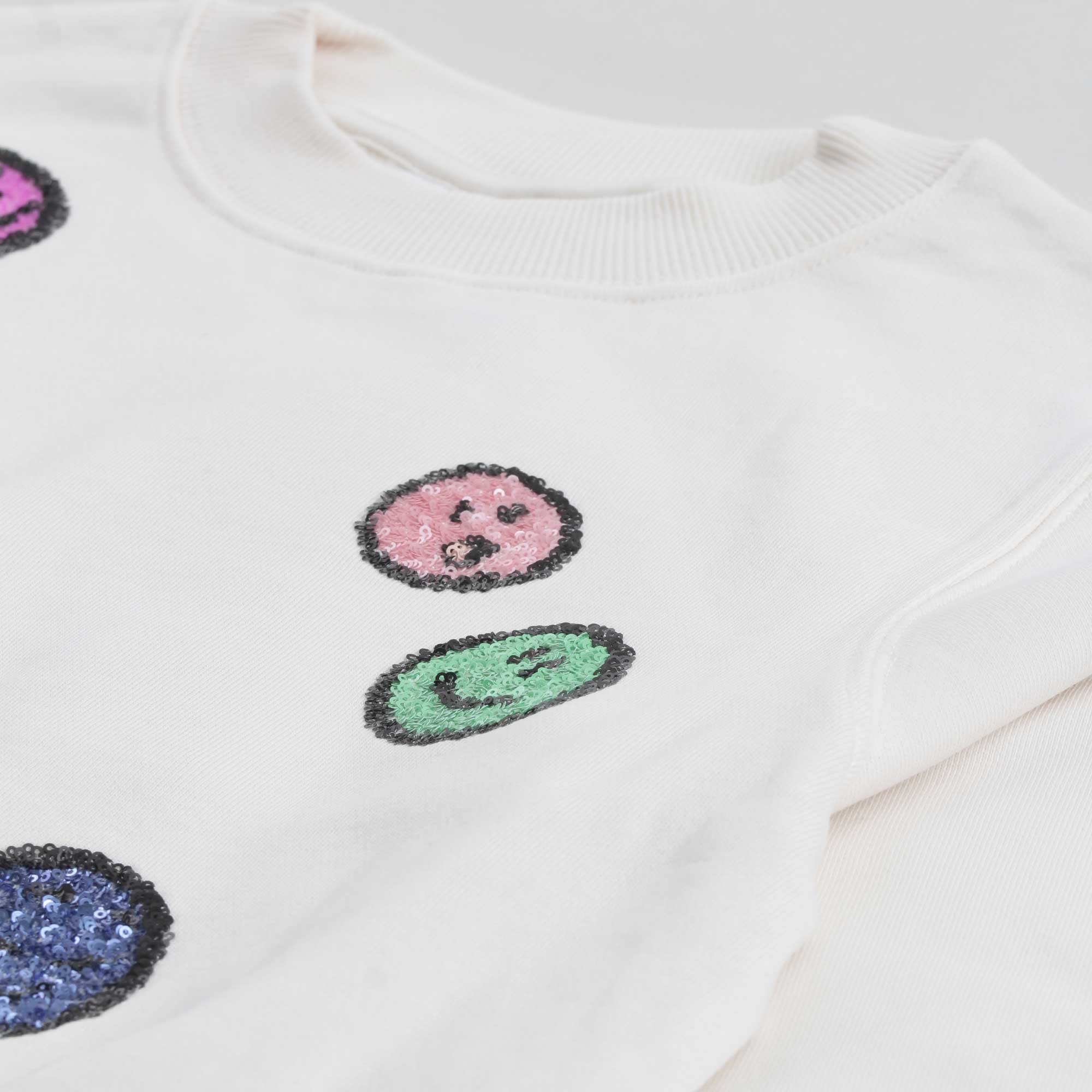 Felpa Crema Con Smile Firmata MOLO - annameglio.com abbigliamento moda