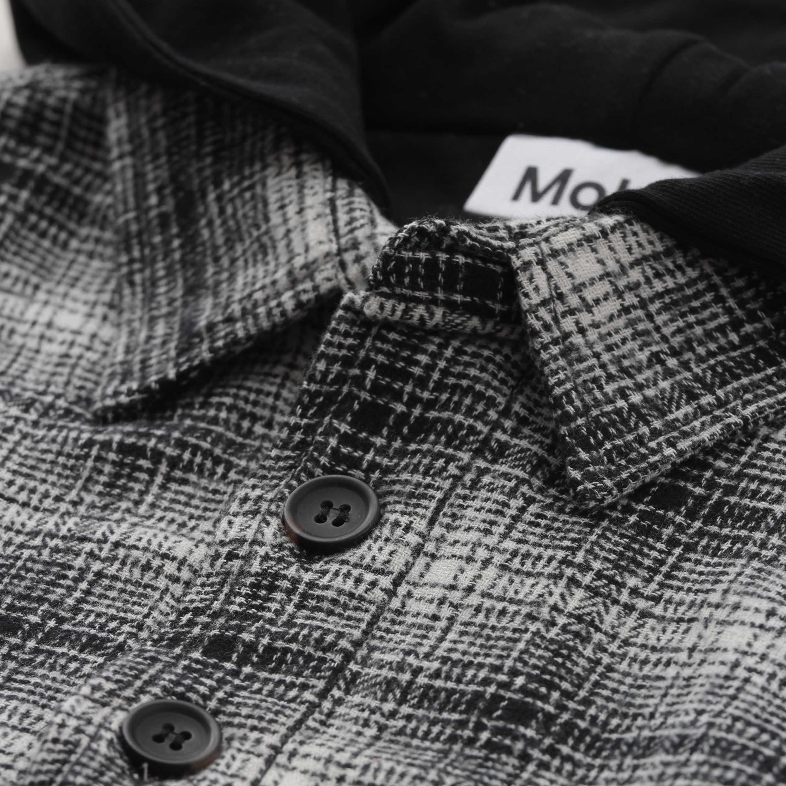 MOLO Black and Grey Checkered Shirt