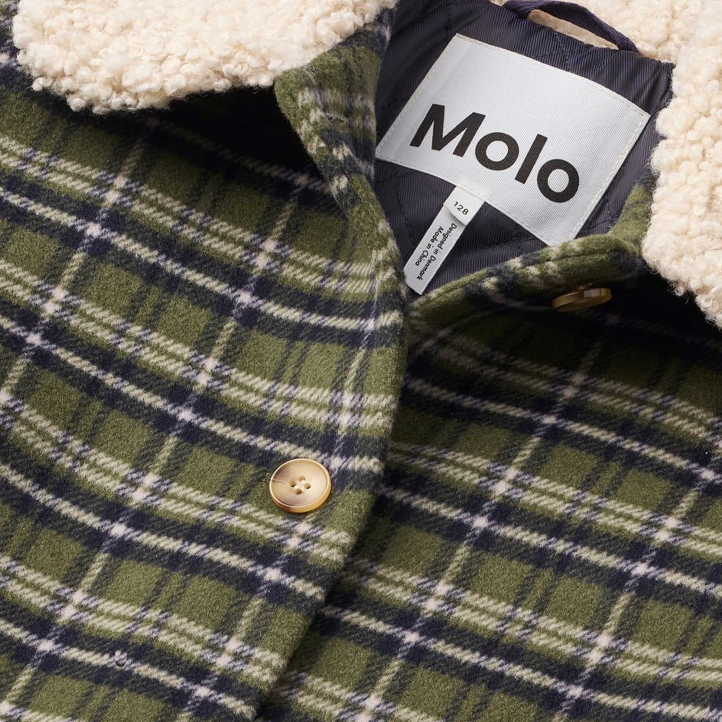 Cappotto A Quadri Verde E Blu Firmato MOLO - annameglio.com abbigliamento moda