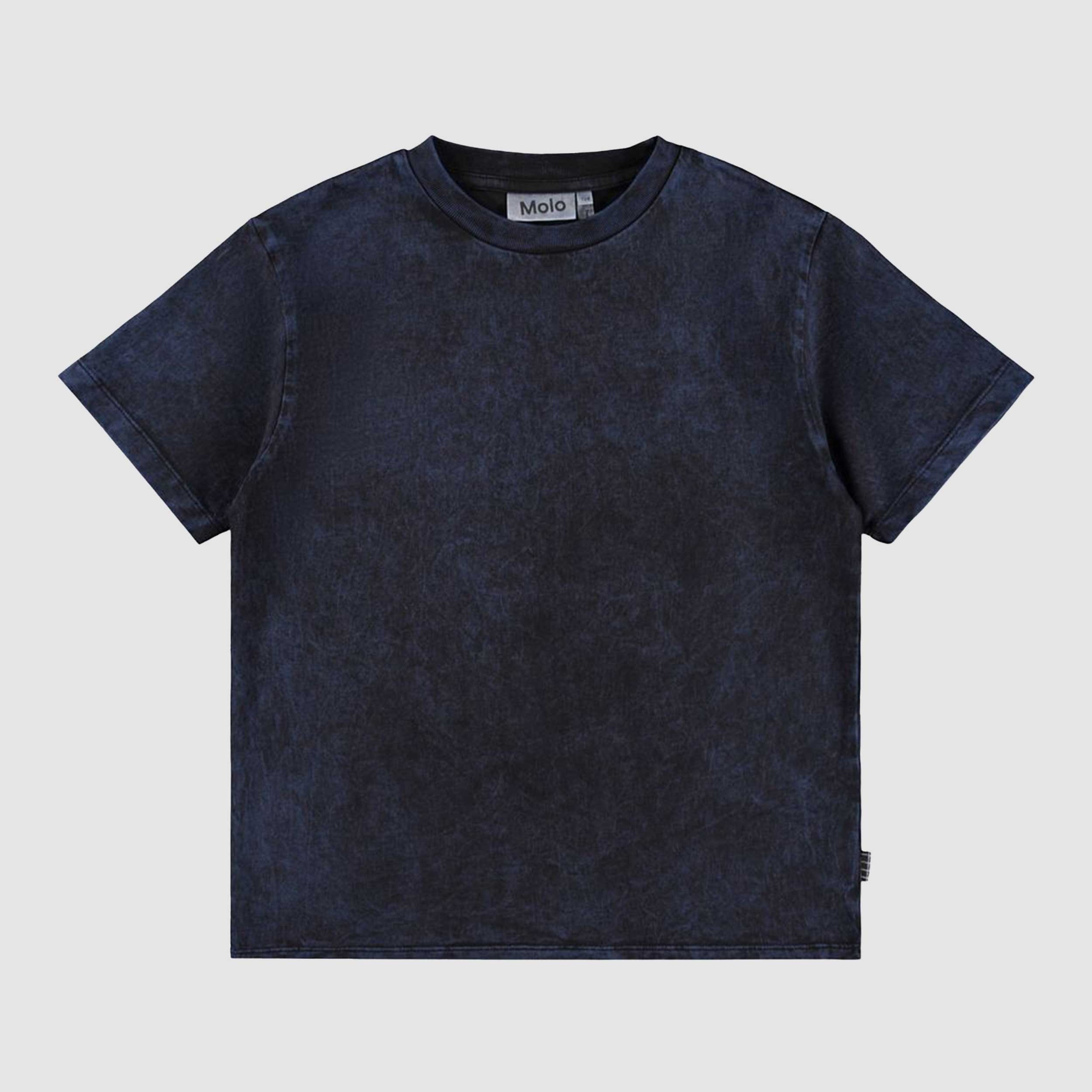 T-shirt Blu Mélangiato E Nero Firmato MOLO - annameglio.com abbigliamento moda