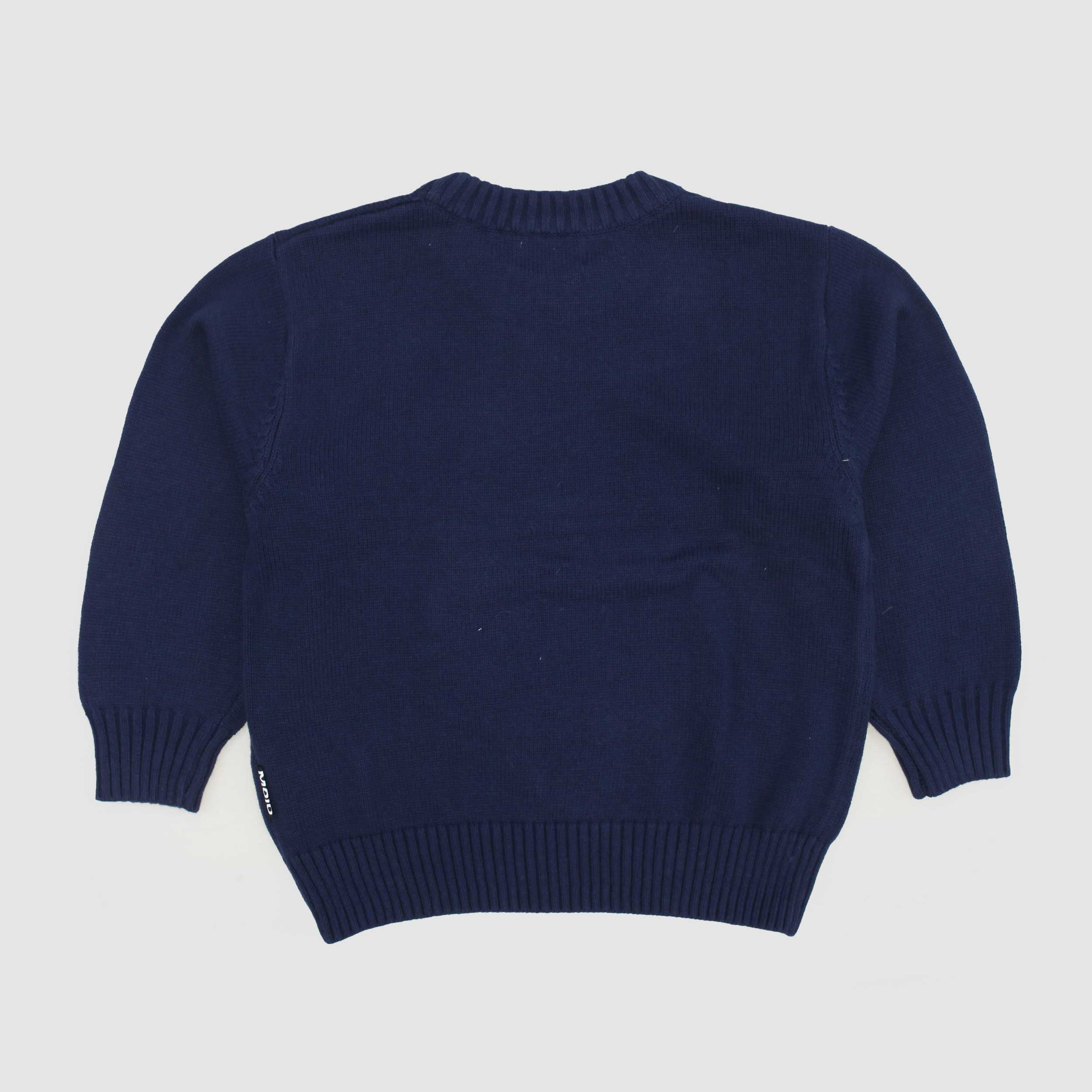 Maglioncino Indaco Con Stampa Firmato MOLO - annameglio.com abbigliamento moda