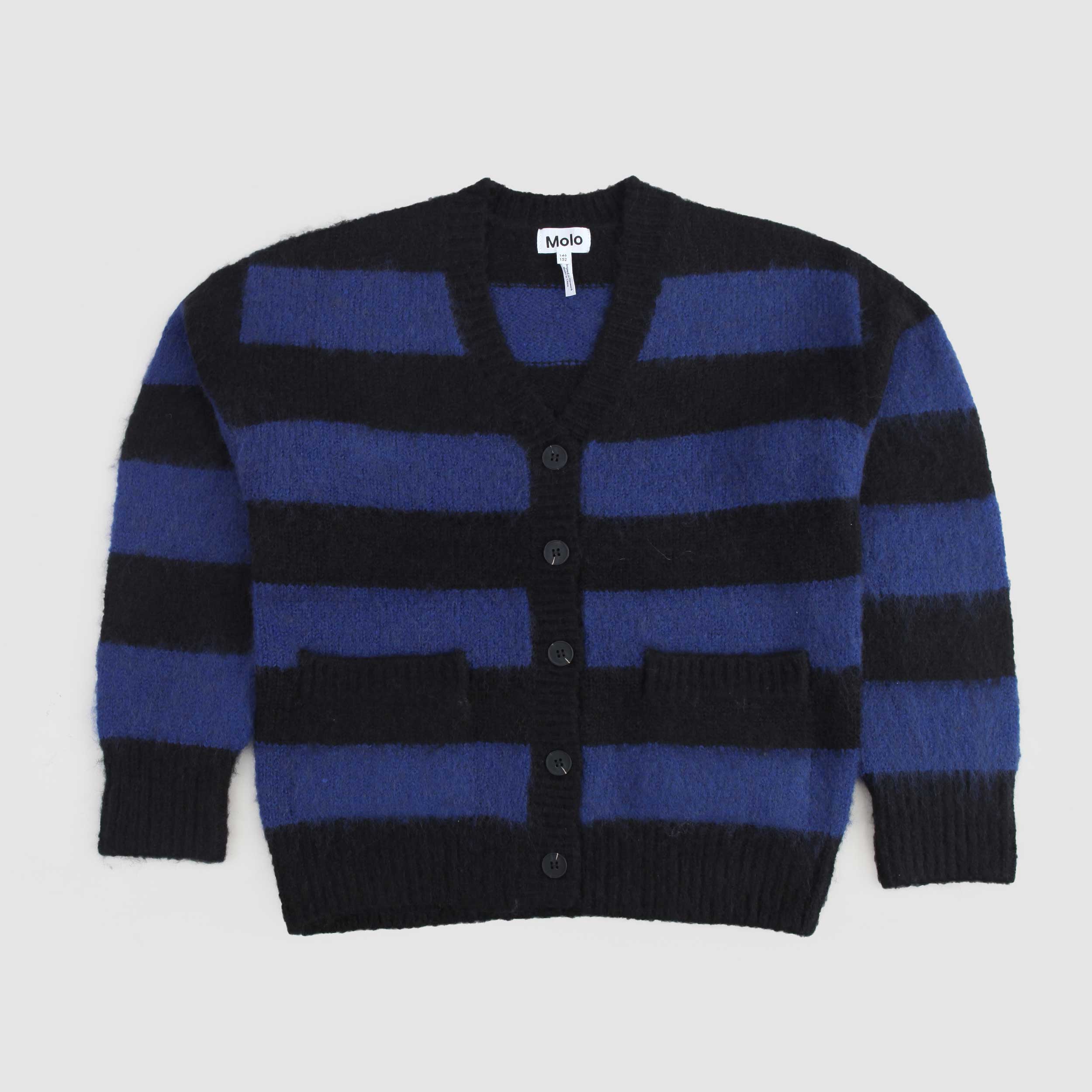 Cardigan Blu E Nero Firmato MOLO - annameglio.com abbigliamento moda