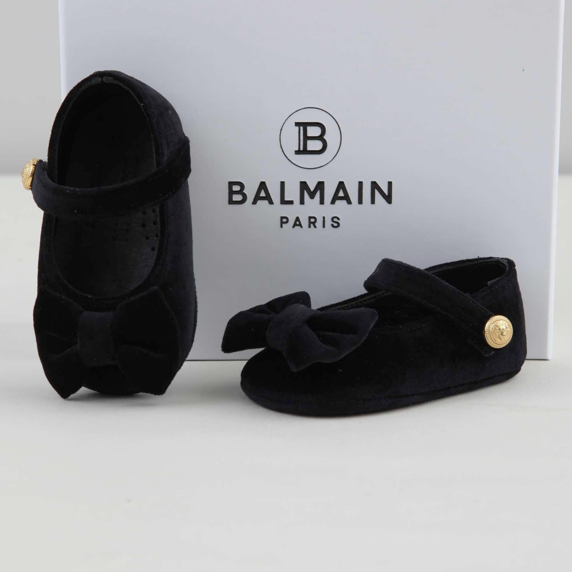 Ballerine Nere Con Fiocco Firmate BALMAIN - annameglio.com abbigliamento moda
