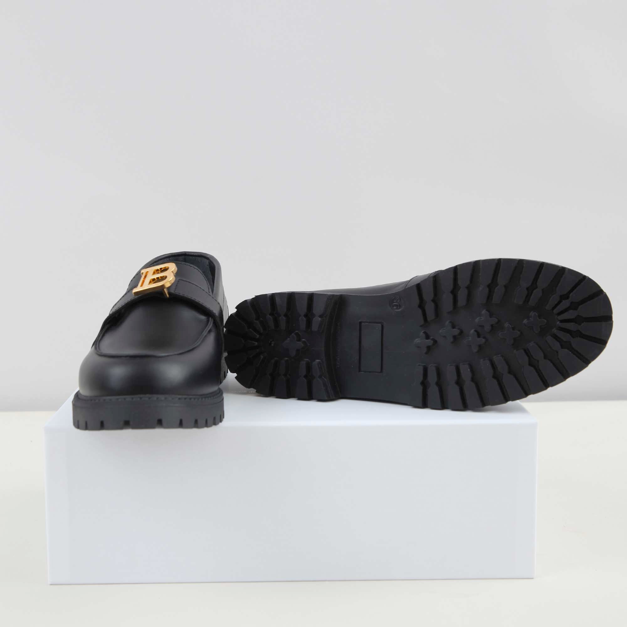 Mocassini Con Fibbia E Logo Firmati BALMAIN - annameglio.com abbigliamento moda