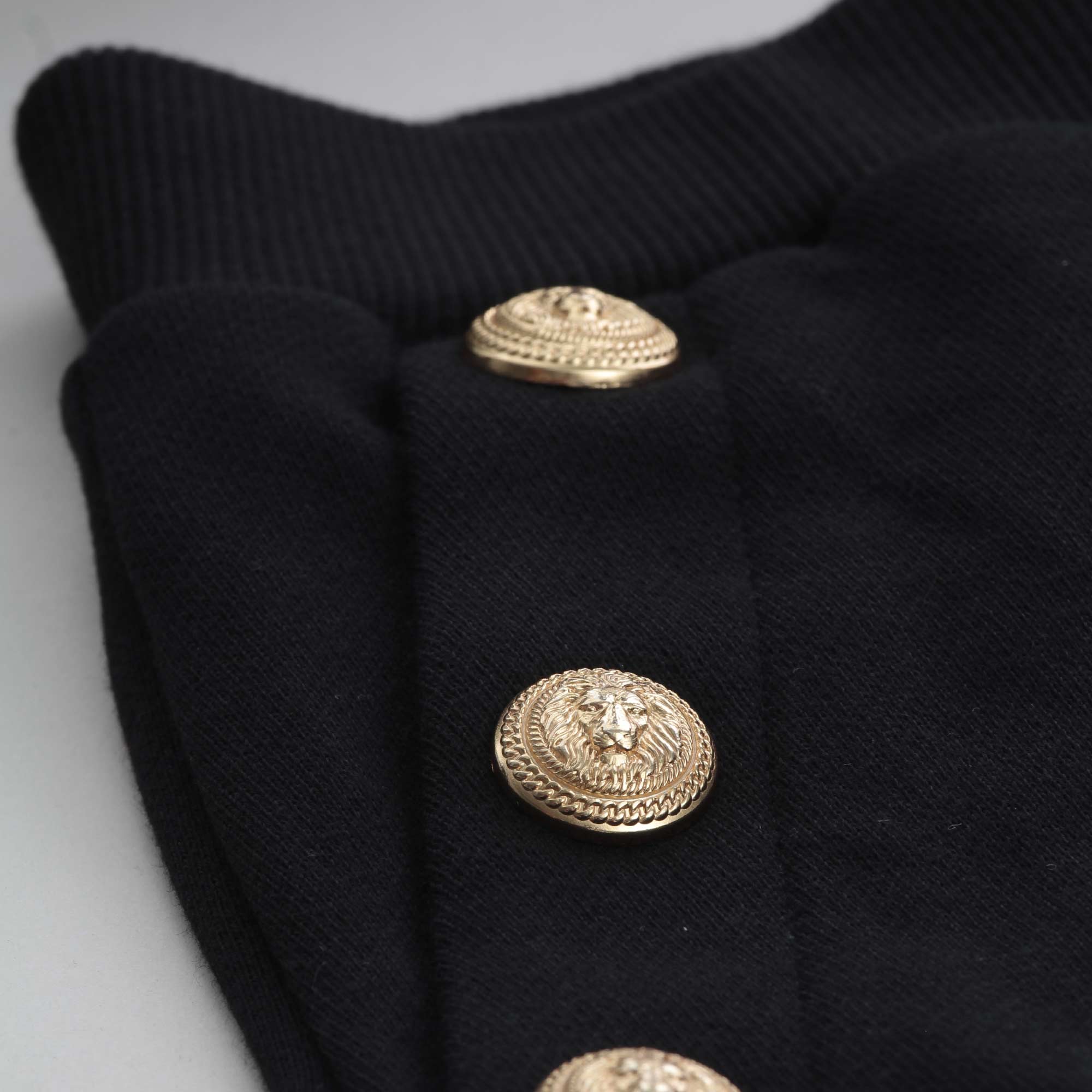 Pantalone Nero E Bottoni Goffrati Firmato BALMAIN - annameglio.com abbigliamento moda