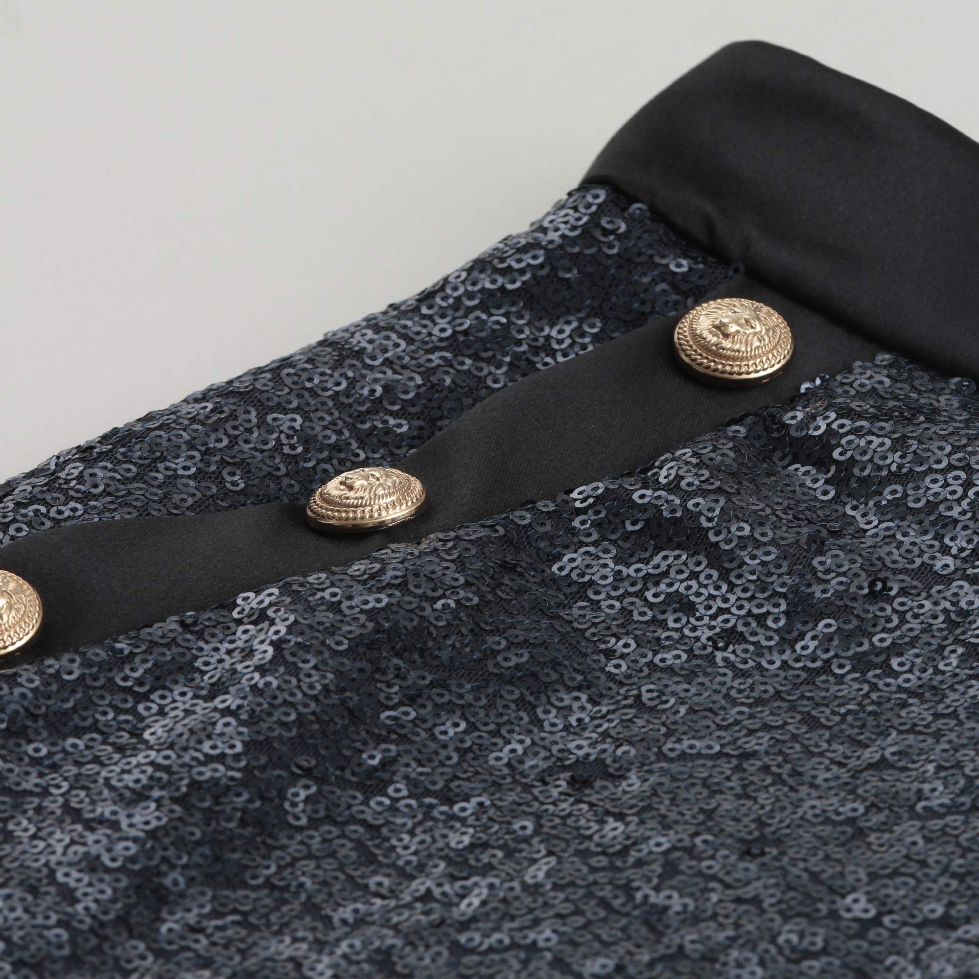 Gonna Con Paillettes E Bottoni Firmata BALMAIN - annameglio.com abbigliamento moda