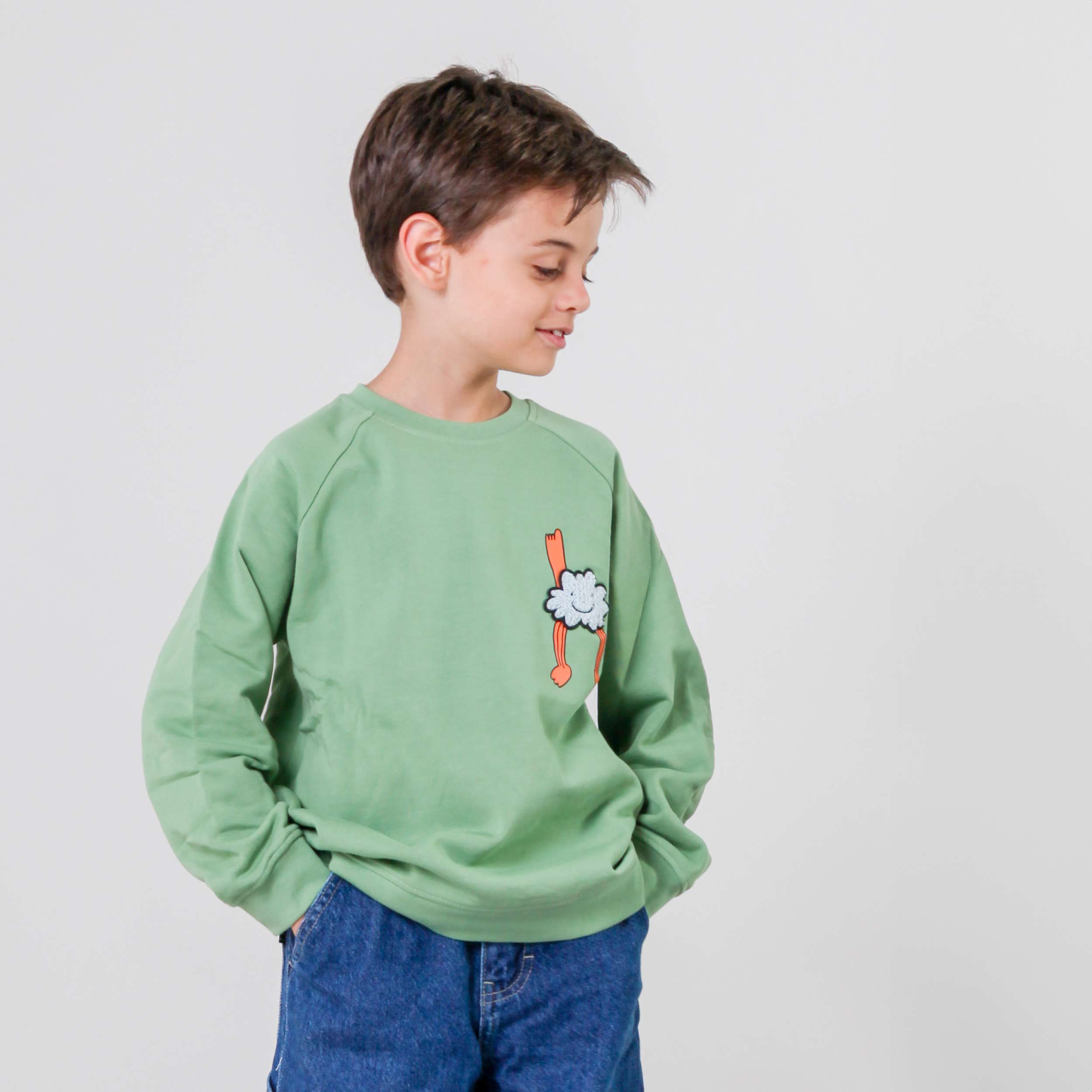 Felpa Verde Con Stemma Firmata STELLA MCCARTNEY - annameglio.com abbigliamento moda