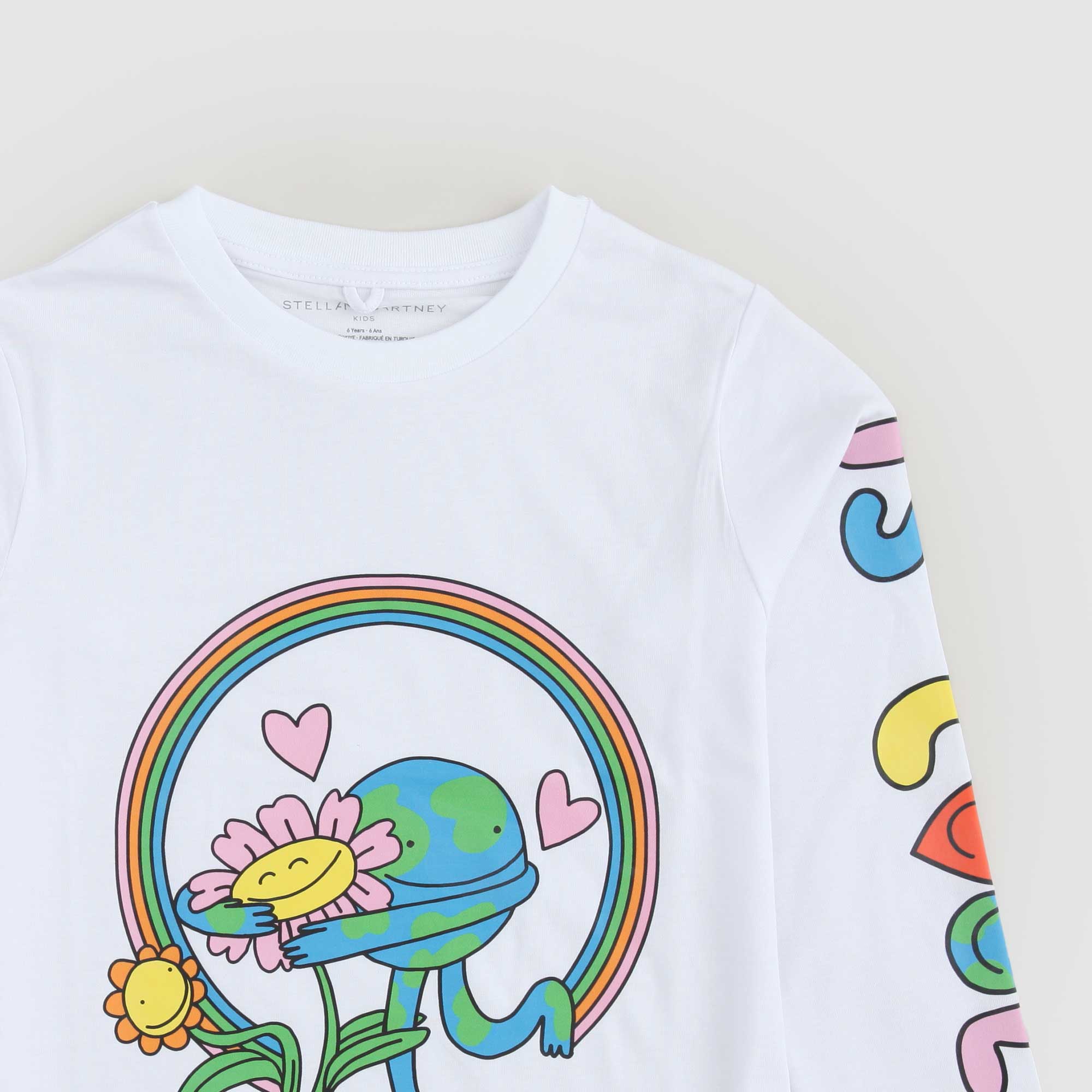 T-shirt Bianca Con Stampe Firmata STELLA MCCARTNEY - annameglio.com abbigliamento moda