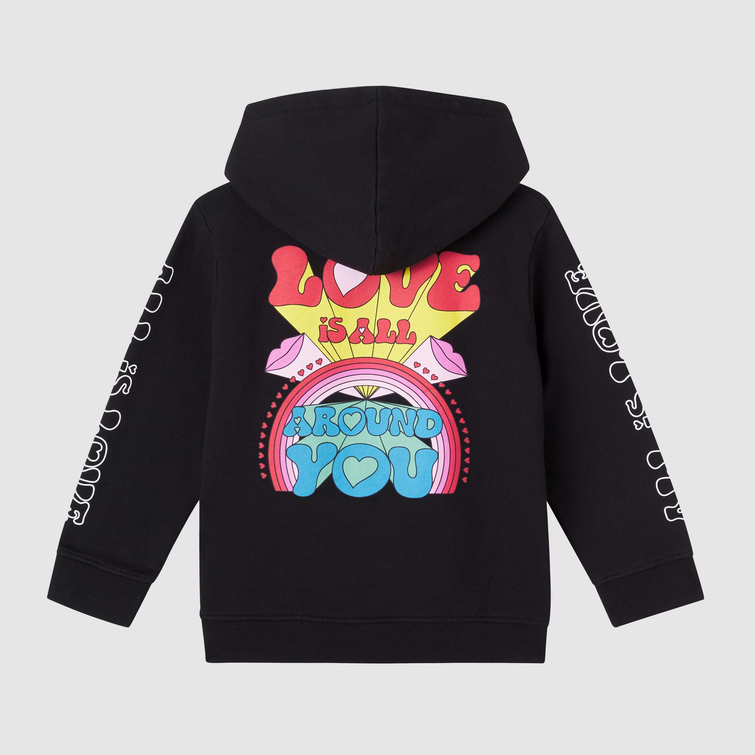 Felpa Nera Con Stampa Firmata STELLA MCCARTENEY - annameglio.com abbigliamento moda