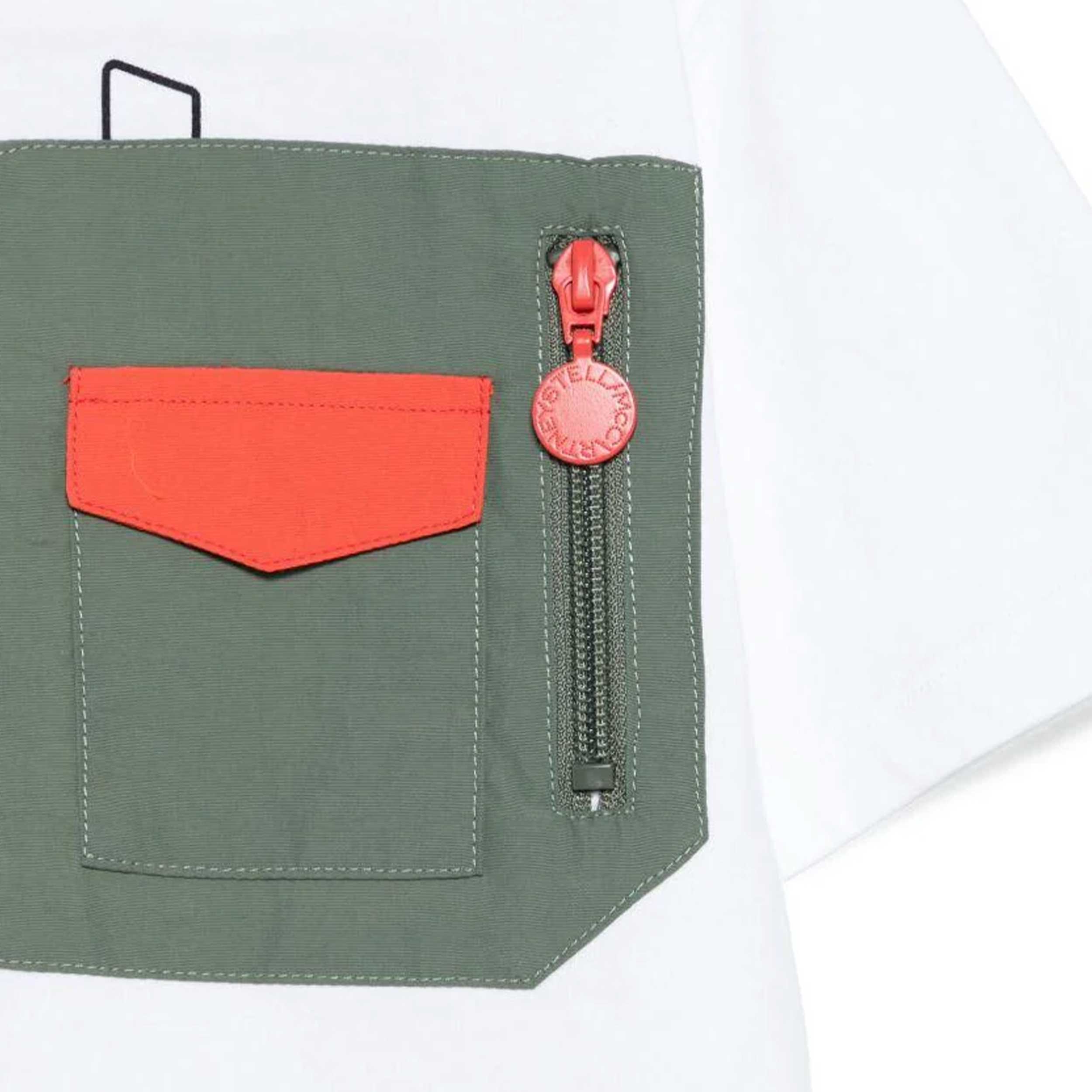 T-shirt Bianca Con Tasca Firmata STELLA MCCARTENEY - annameglio.com abbigliamento moda