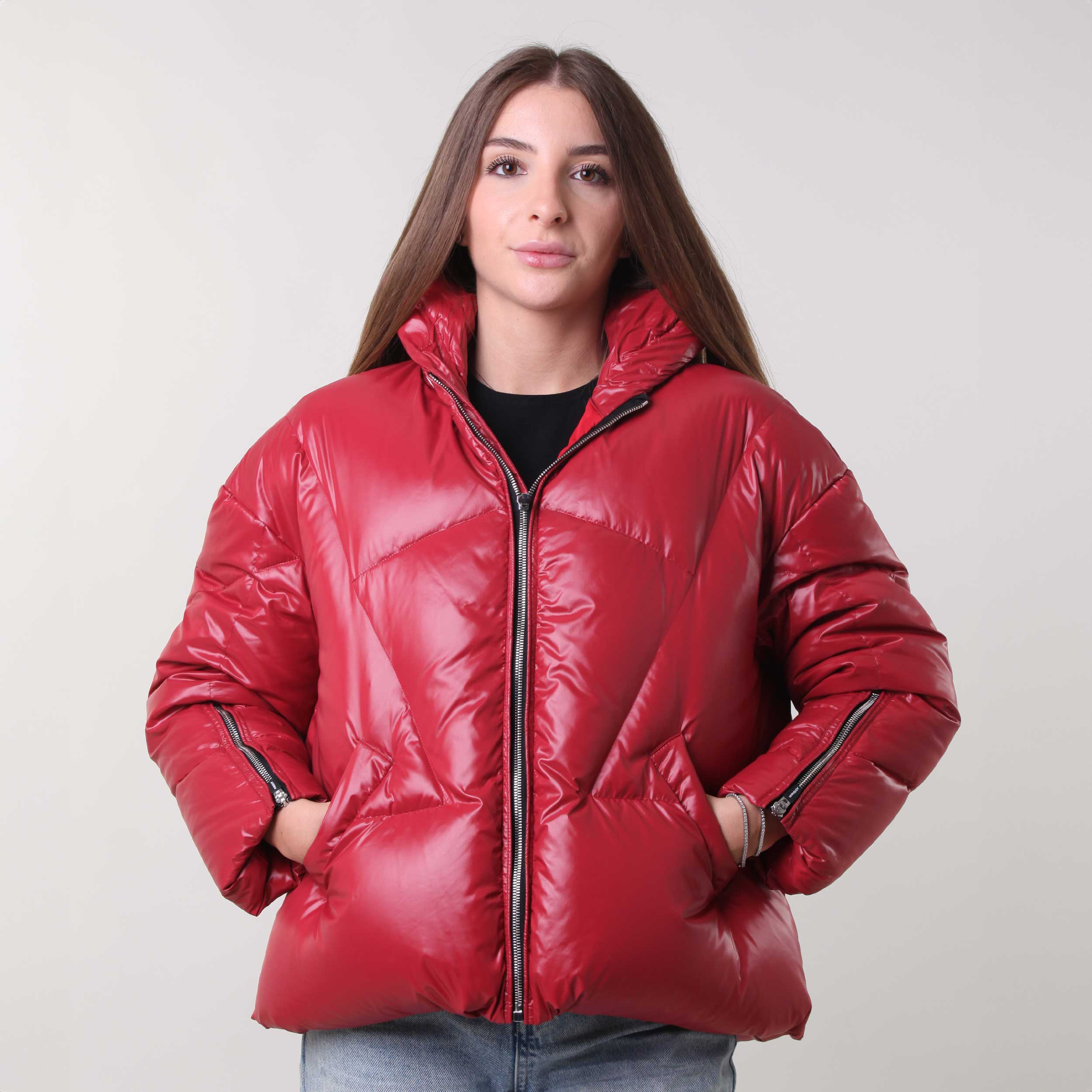 Piumino Trapuntato Rosso Firmato KHRISJOY - annameglio.com abbigliamento moda