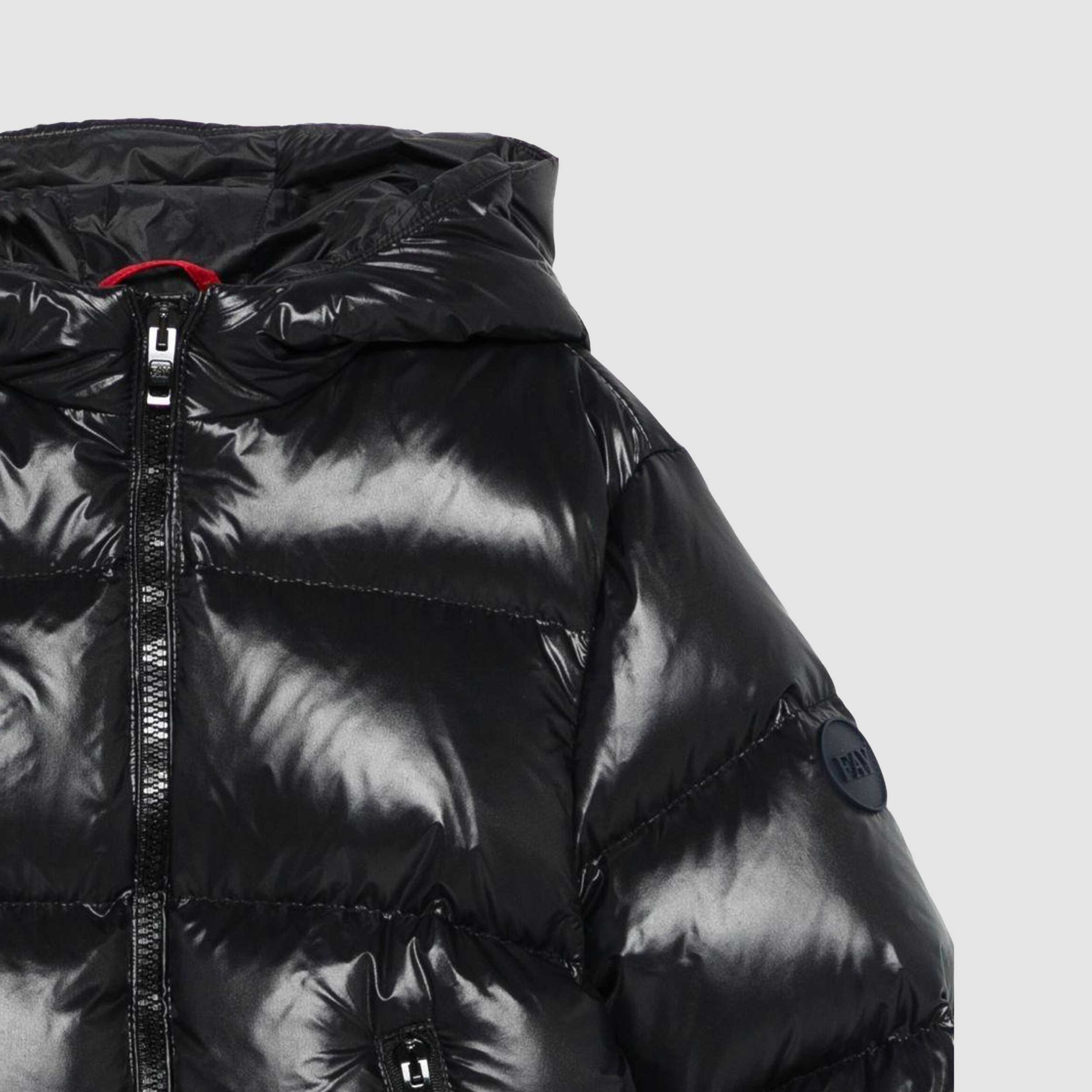 Piumino Nero Con Cappuccio Firmato FAY JUNIOR - annameglio.com abbigliamento moda