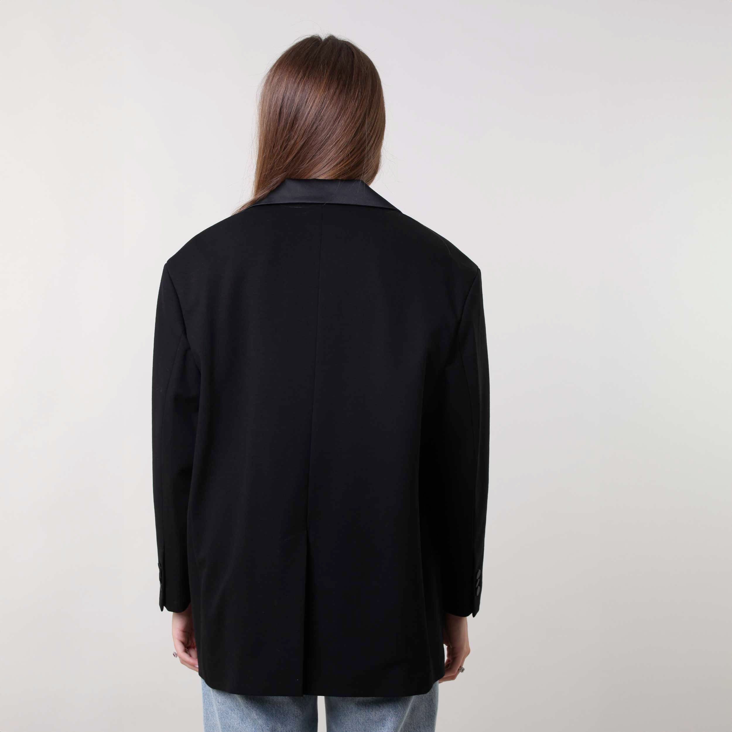 Blazer Nero A Tre Bottoni Firmato DOUUOD - annameglio.com abbigliamento moda