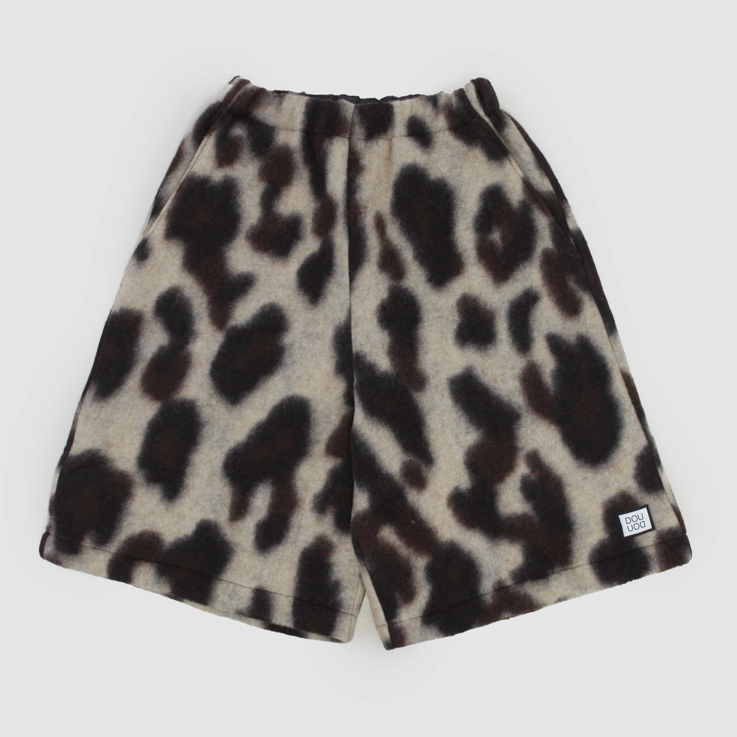 Bermuda Marrone Beige In Misto Lana Firmato DOUUOD - annameglio.com abbigliamento moda