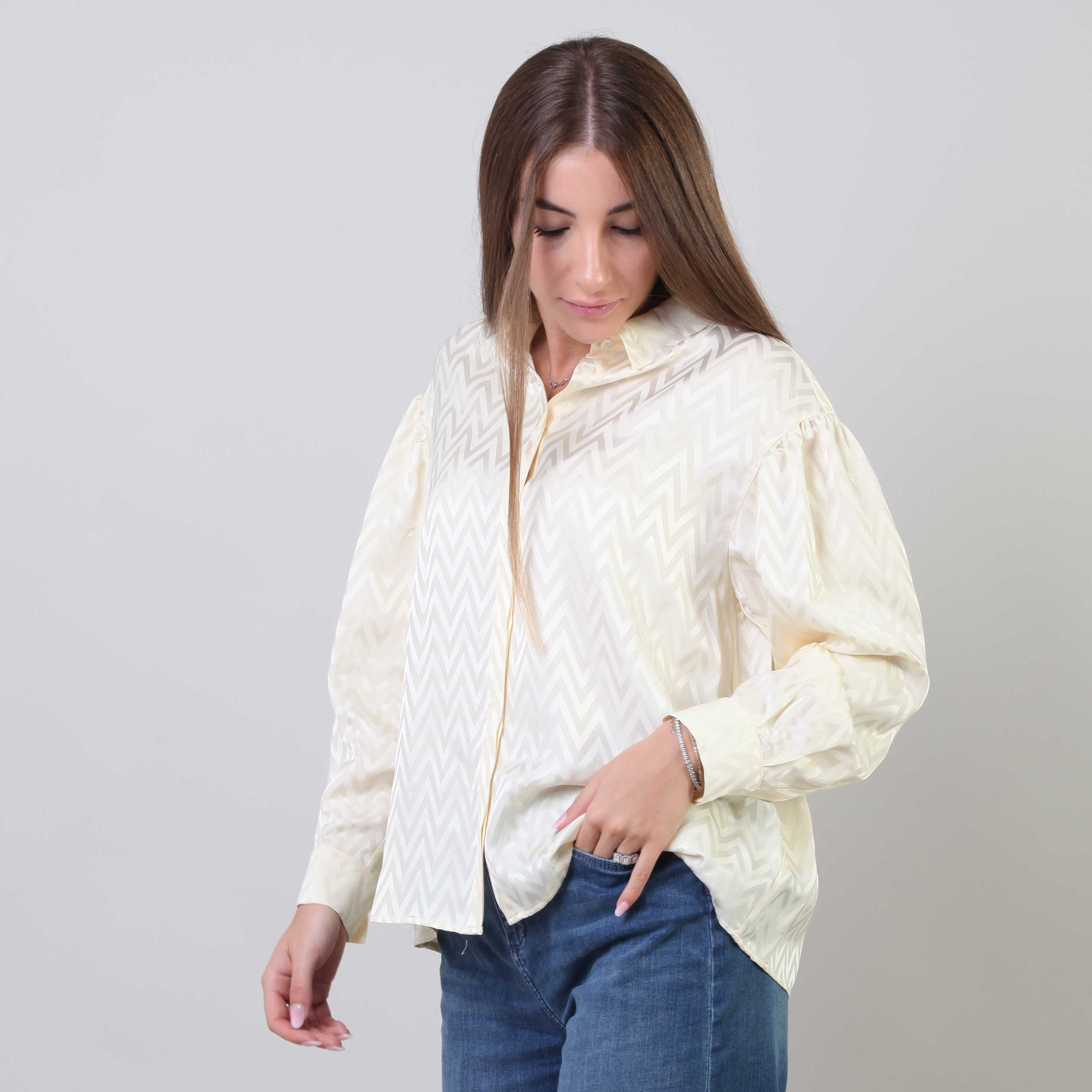 Light Beige Shirt in Fabric by MISSONI