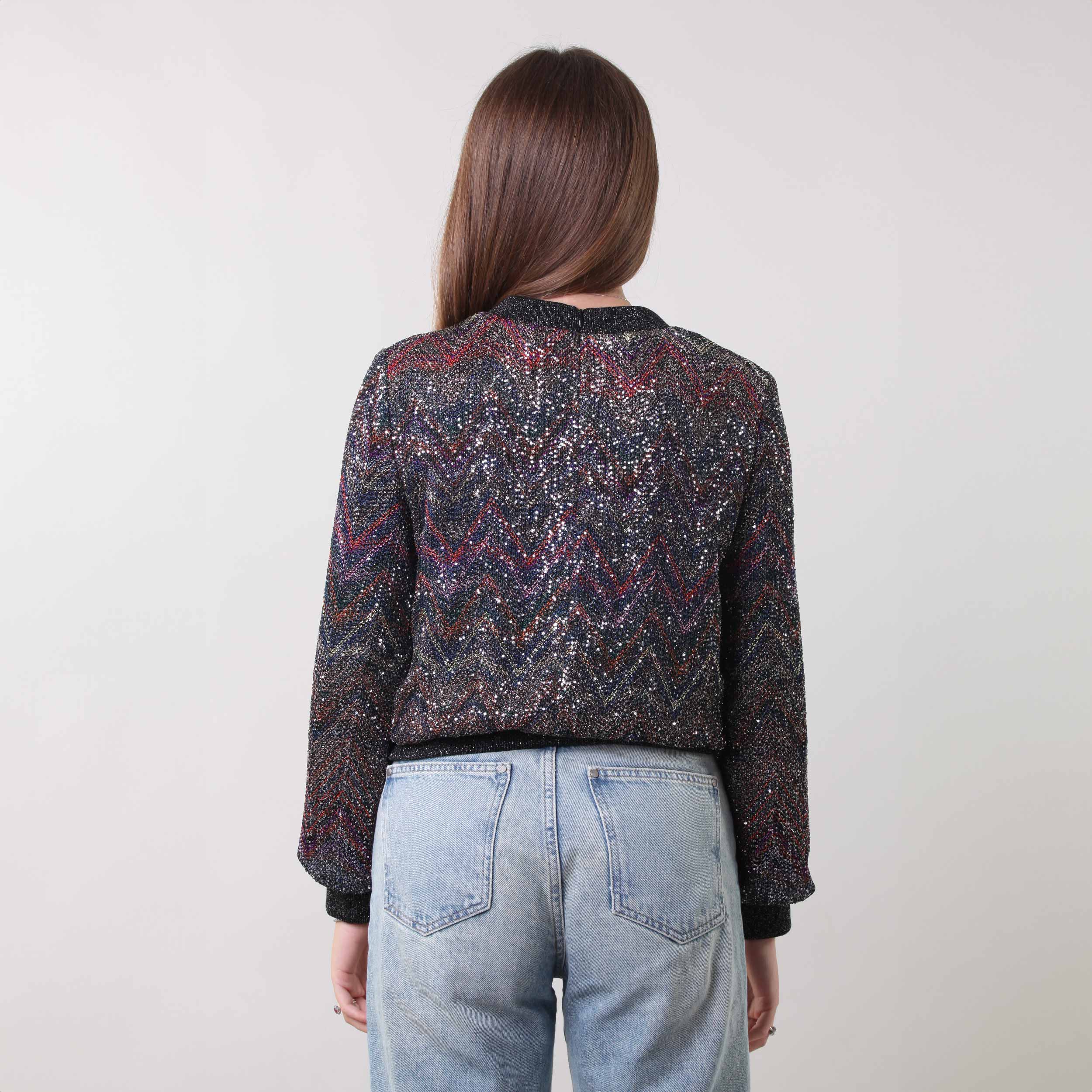 Felpa Zig-Zag Multicolore Firmata MISSONI - annameglio.com abbigliamento moda