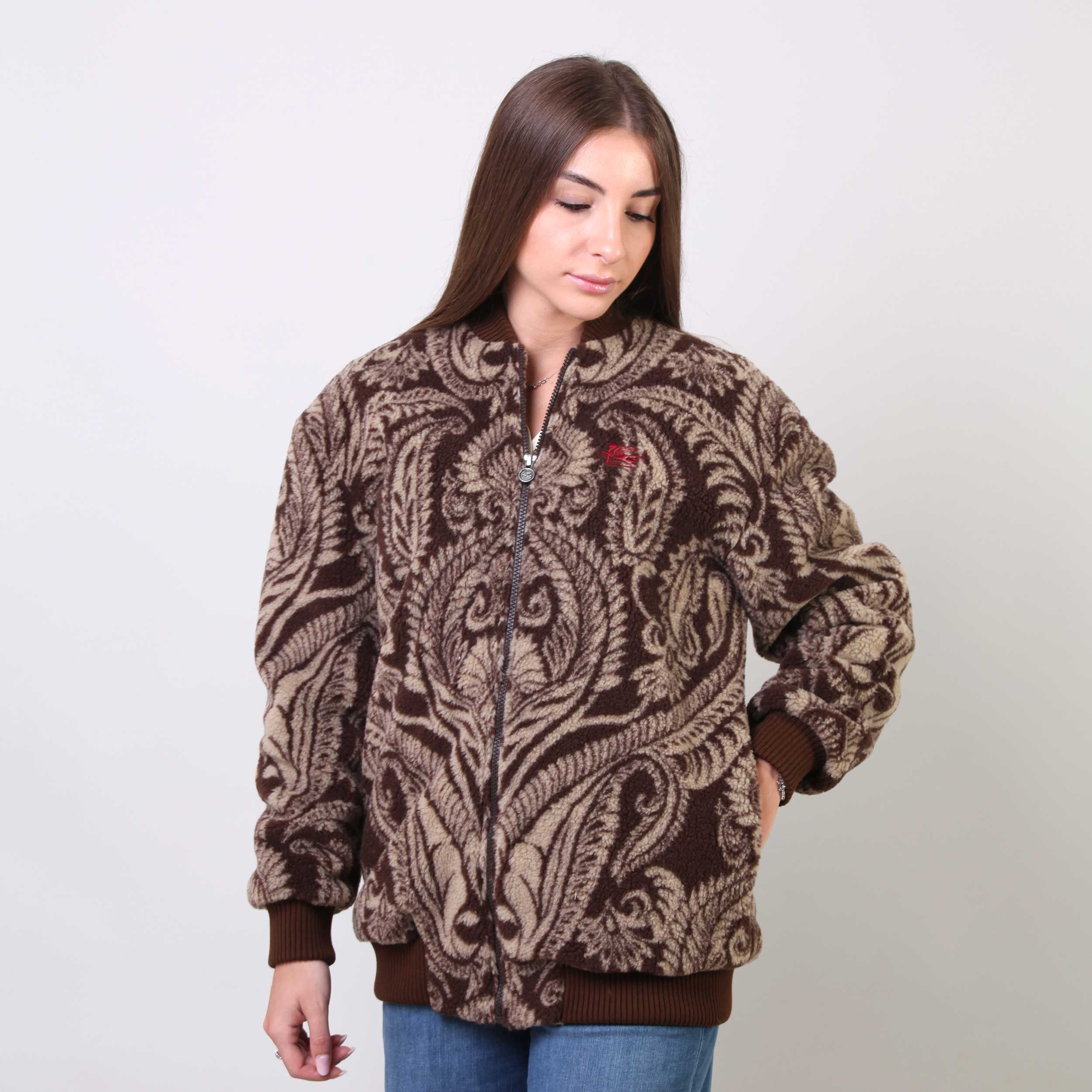 Giubbino Marrone E Beige Con Zip Firmato ETRO - annameglio.com abbigliamento moda