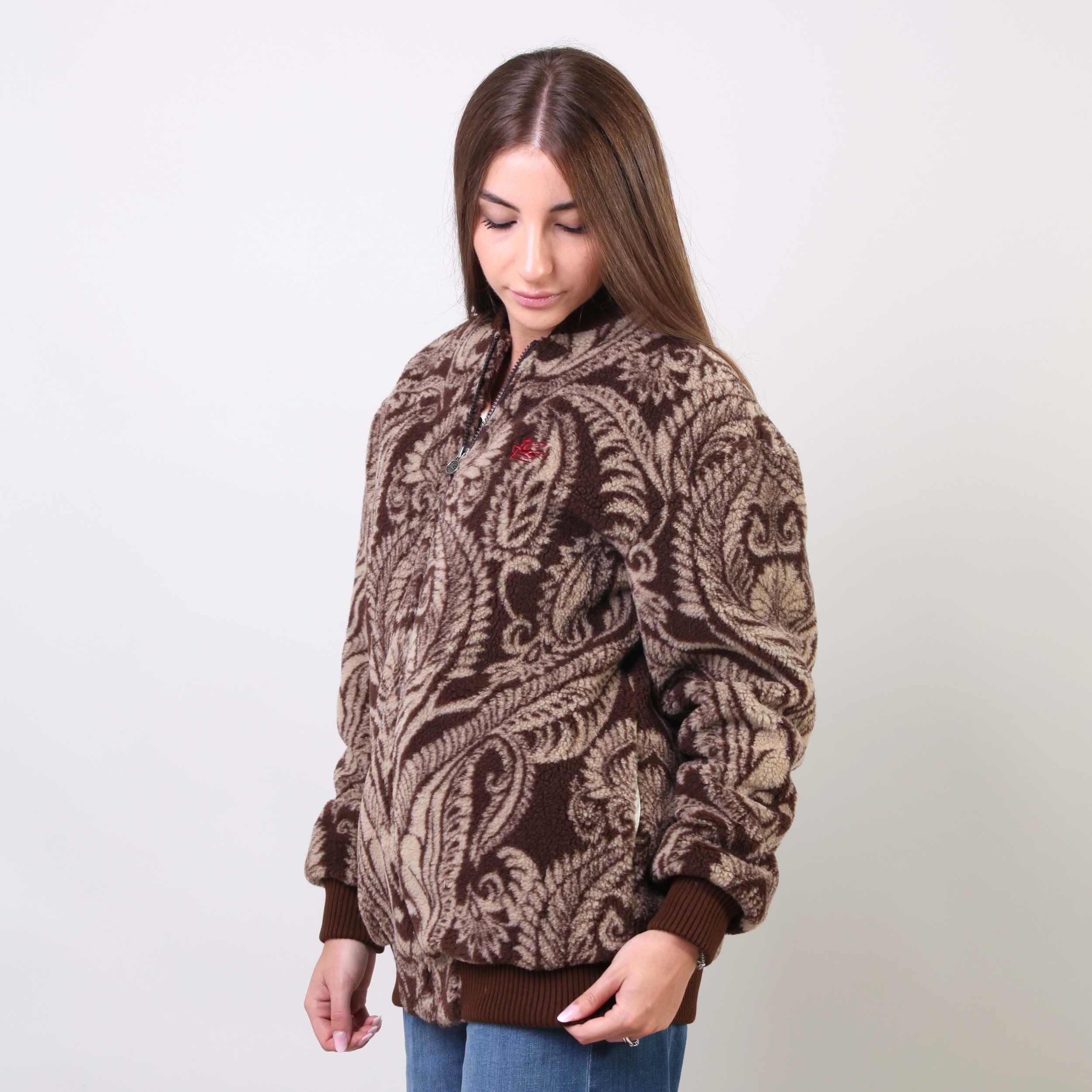 Giubbino Marrone E Beige Con Zip Firmato ETRO - annameglio.com abbigliamento moda