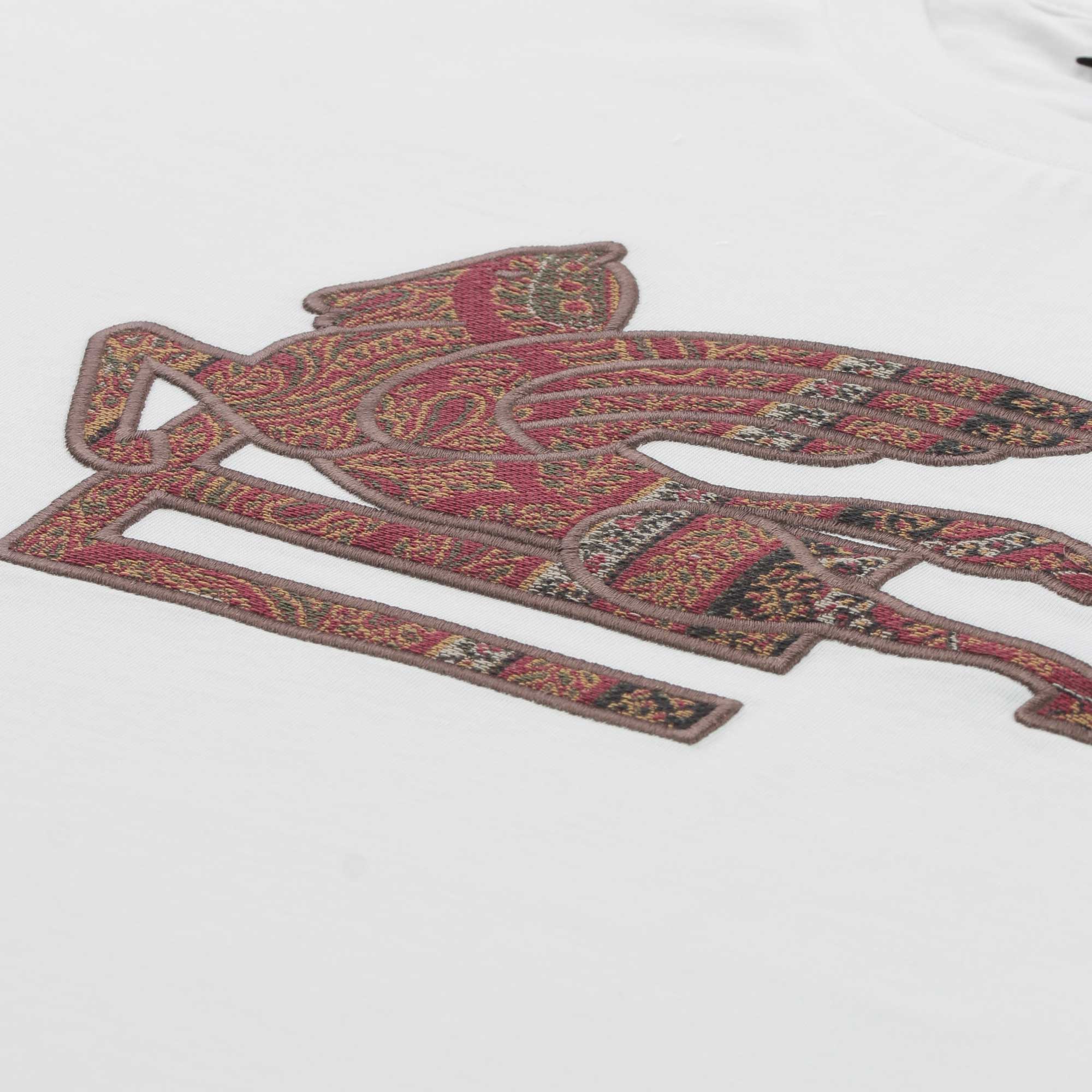 T-shirt Bianca Con Logo In Rilievo Firmata ETRO - annameglio.com abbigliamento moda