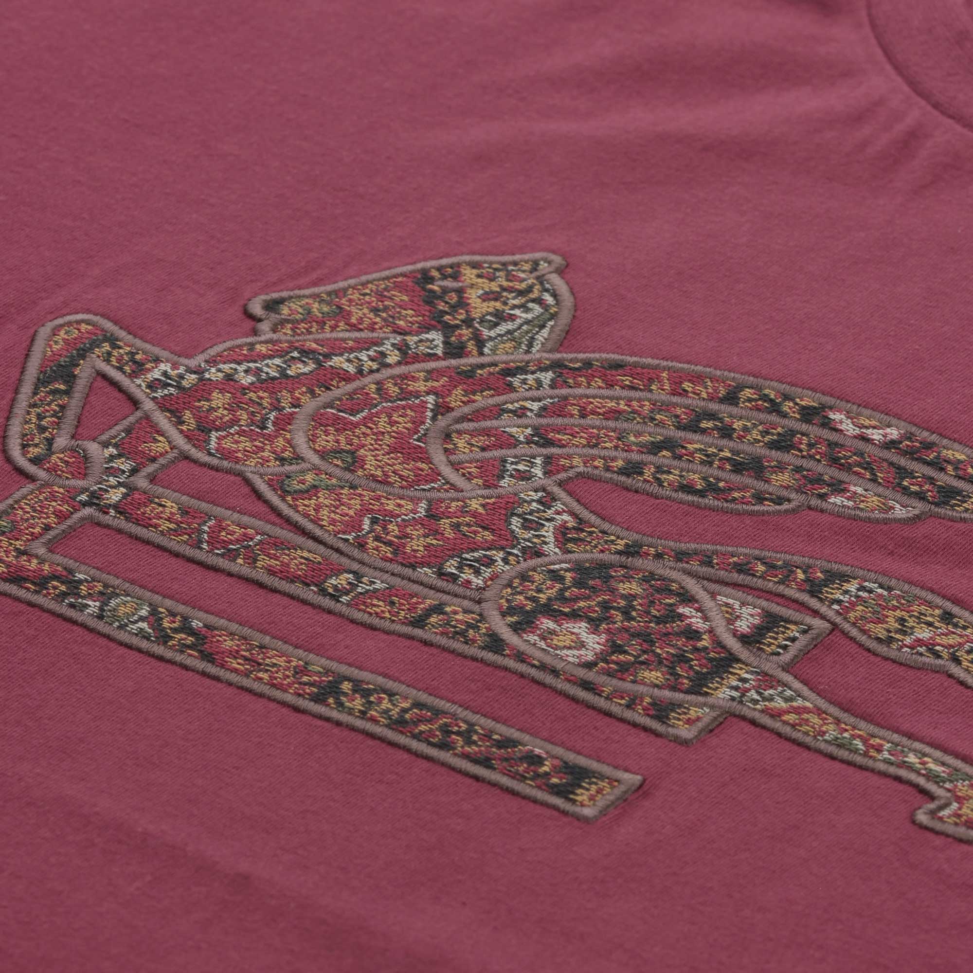 T-shirt Bordeaux Con Logo In Rilievo Firmata ETRO - annameglio.com abbigliamento moda