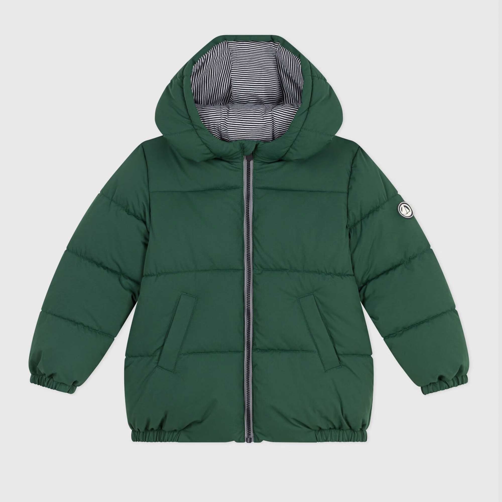 Piumino Verde Tinta Unita Firmato PETIT BATEAU - annameglio.com abbigliamento moda