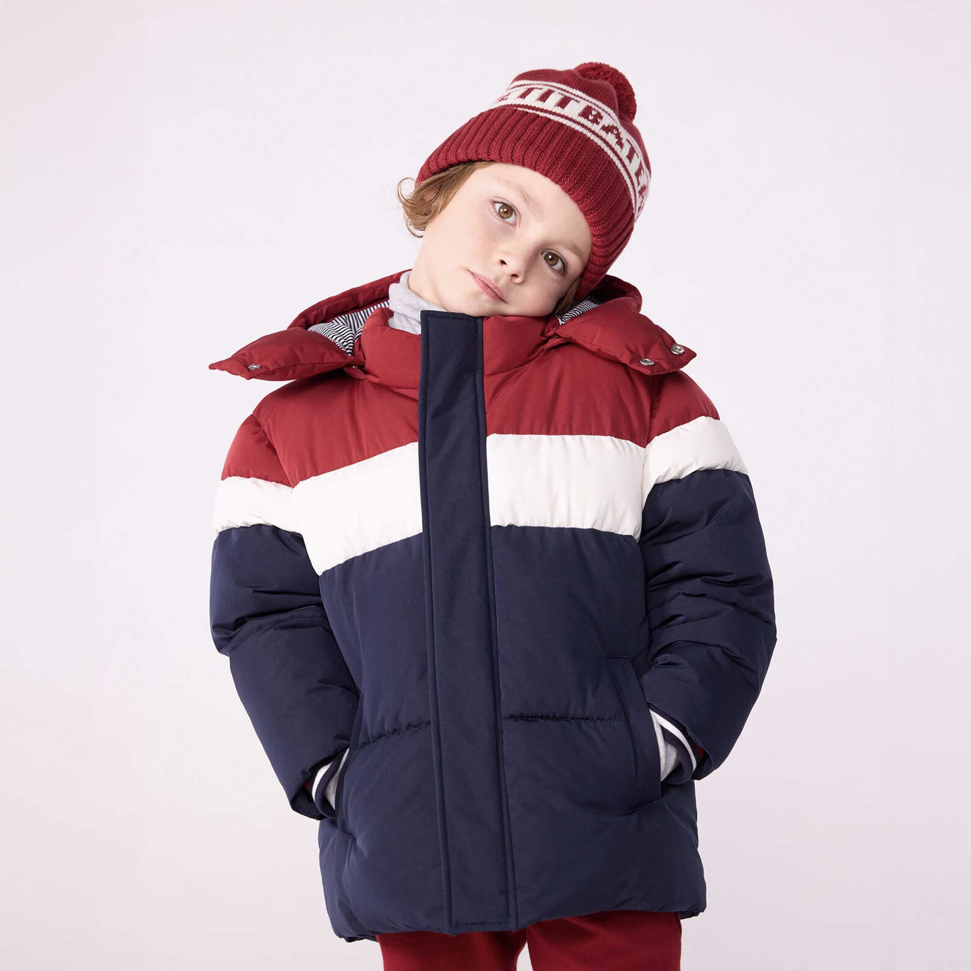Piumino Color Block Firmato PETIT BATEAU - annameglio.com abbigliamento moda
