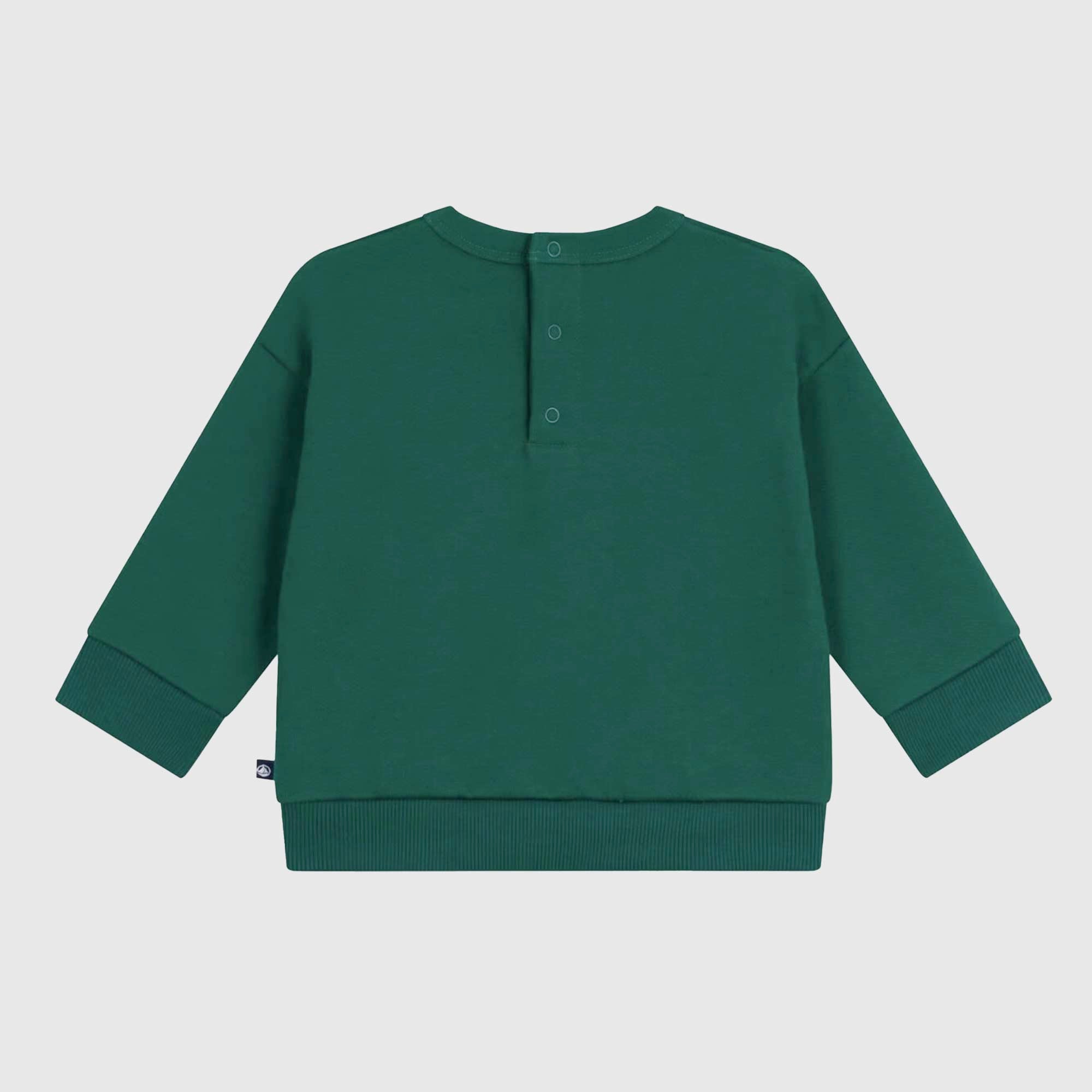 Felpa In Cotone Verde Firmata PETIT BATEAU - annameglio.com abbigliamento moda