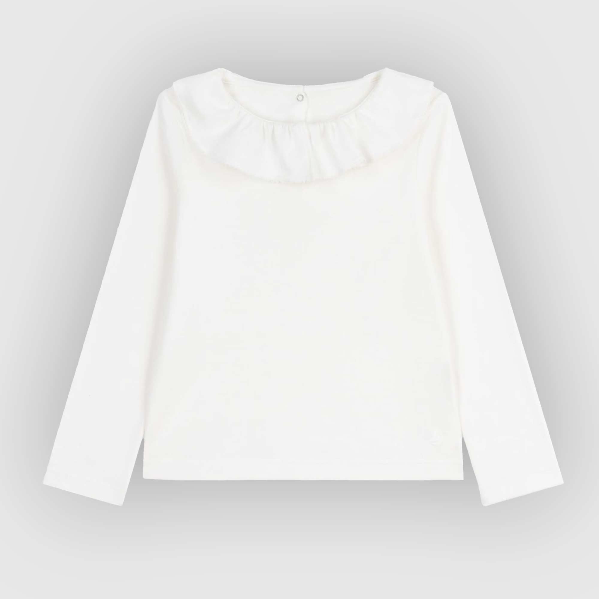 T-shirt Bianca Maniche Lunghe Firmata PETIT BATEAU - annameglio.com abbigliamento moda