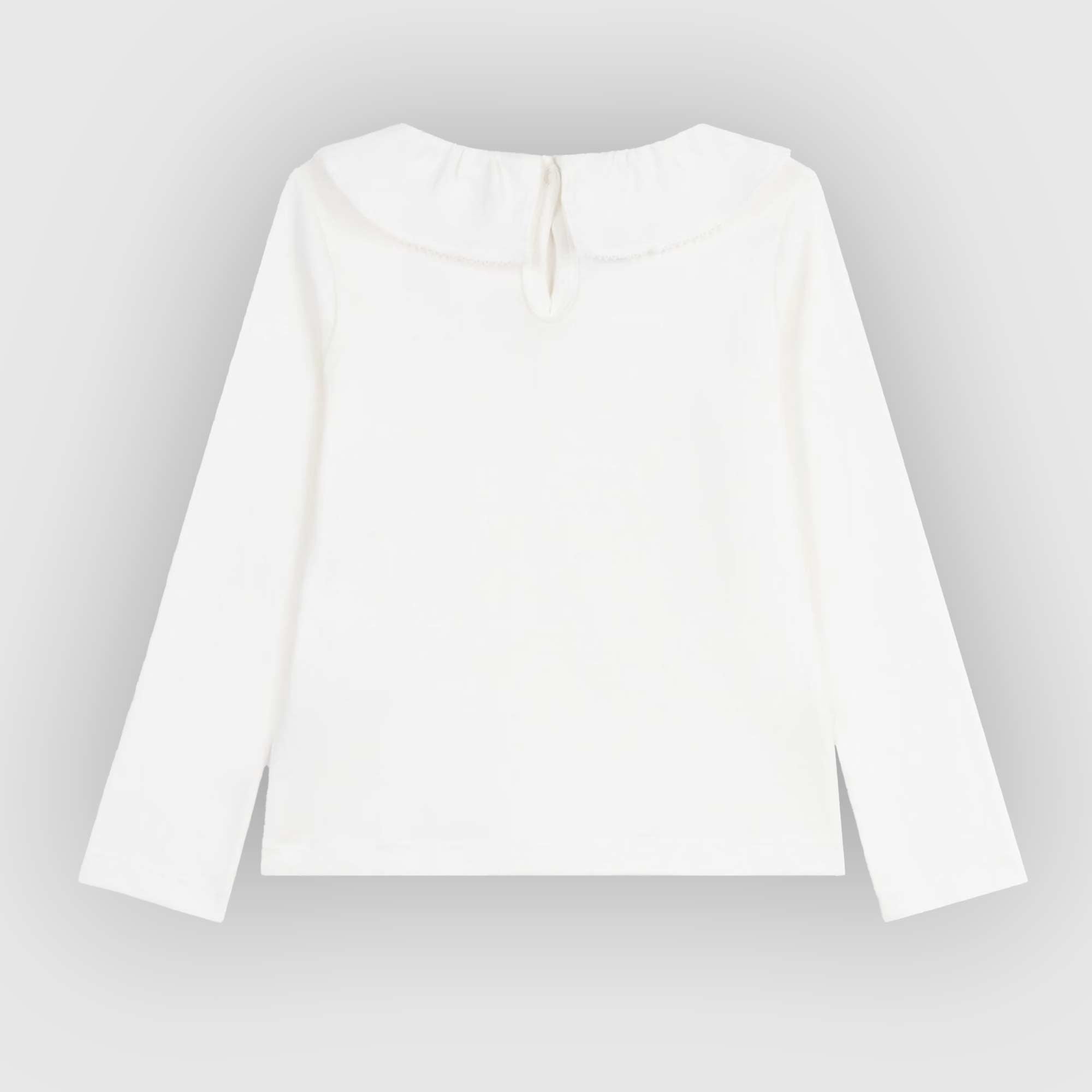 T-shirt Bianca Maniche Lunghe Firmata PETIT BATEAU - annameglio.com abbigliamento moda