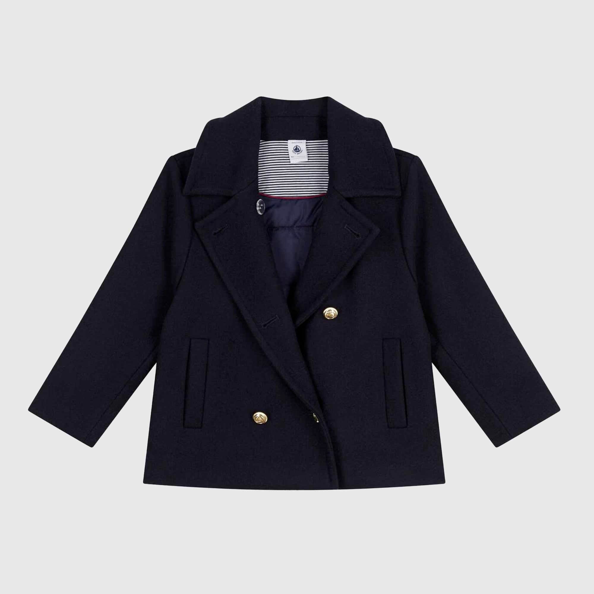 Caban Blu In Panno Di Lana Firmato PETIT BATEAU - annameglio.com abbigliamento moda