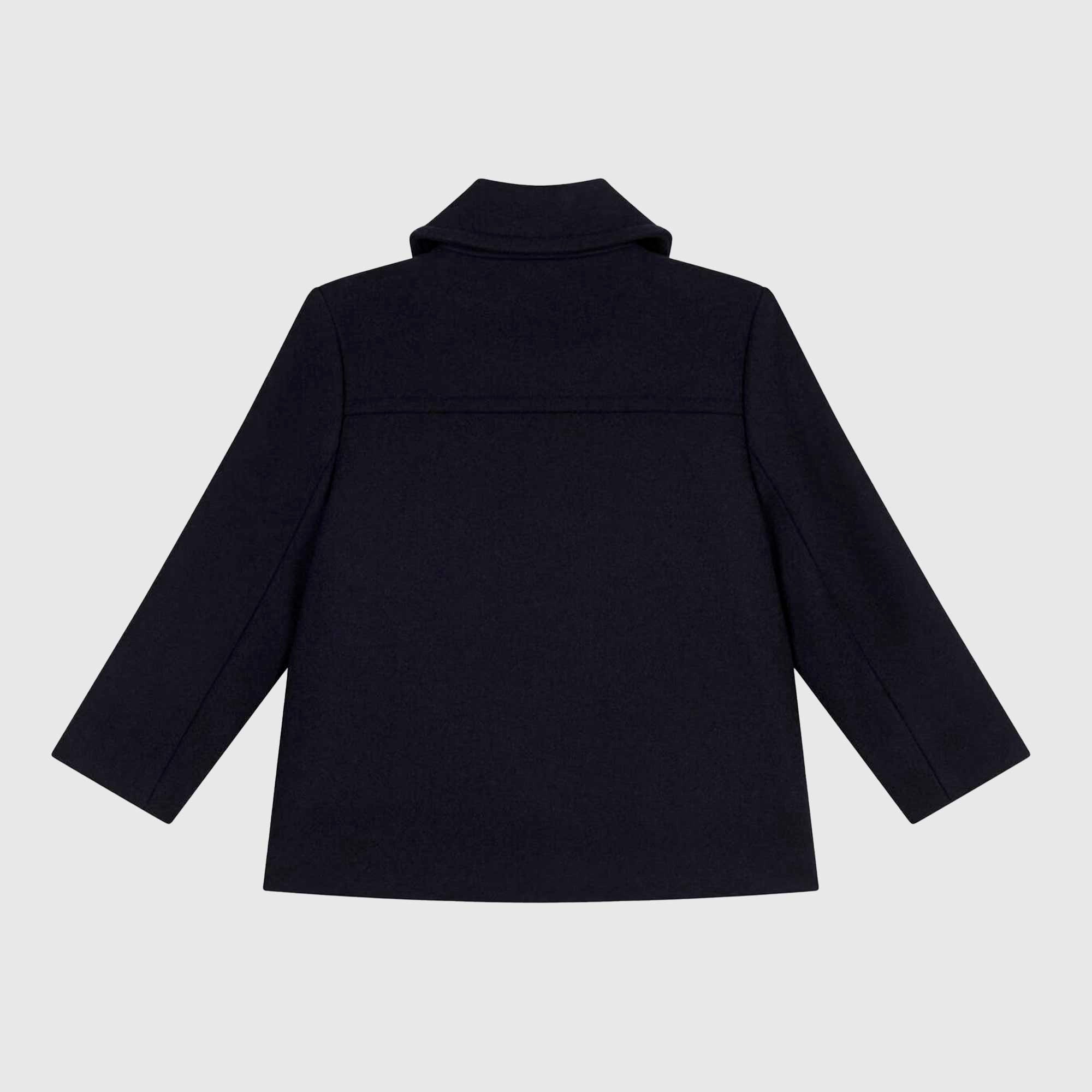 Caban Blu In Panno Di Lana Firmato PETIT BATEAU - annameglio.com abbigliamento moda