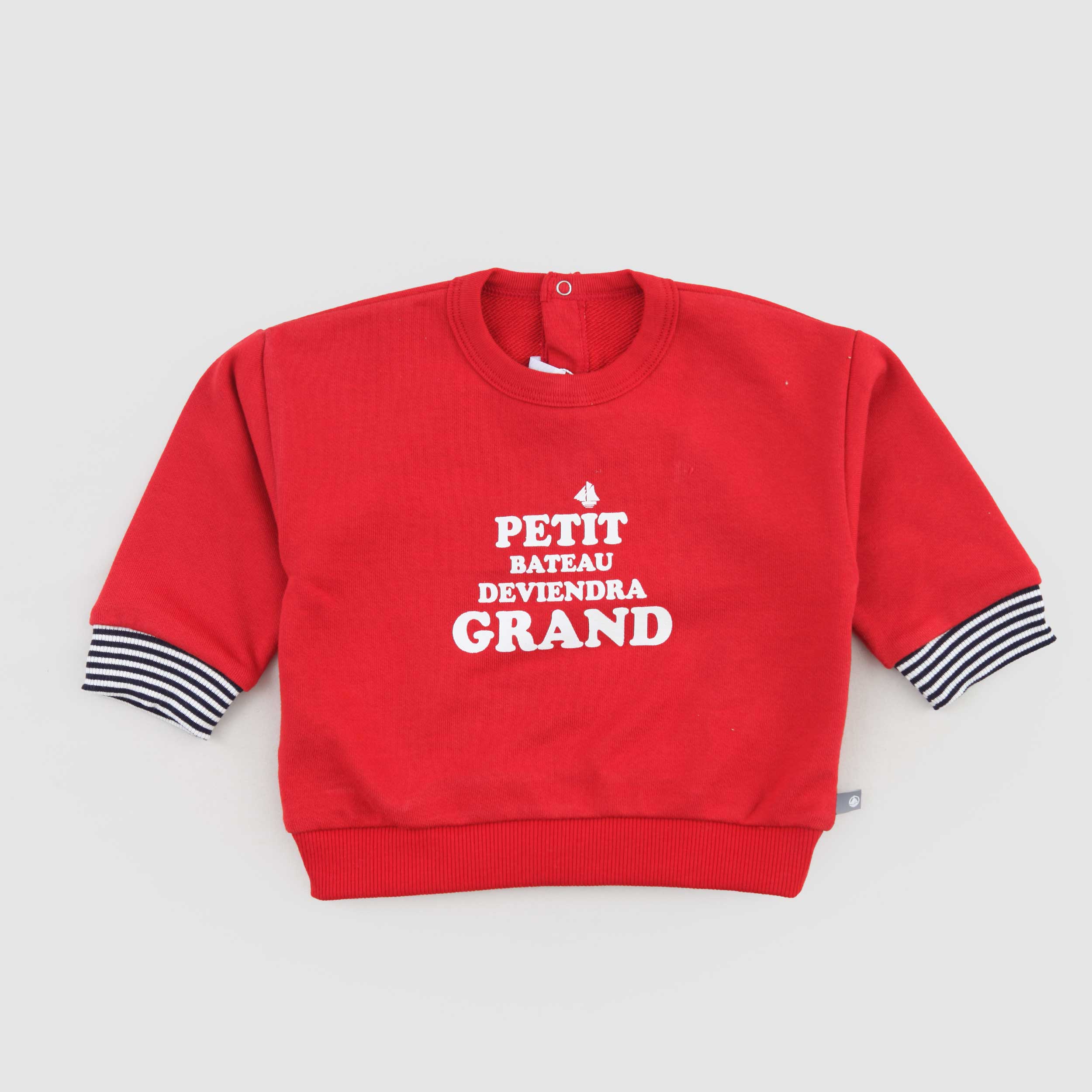 Felpa Con Stampa A Contrasto Firmata PETIT BATEAU - annameglio.com abbigliamento moda