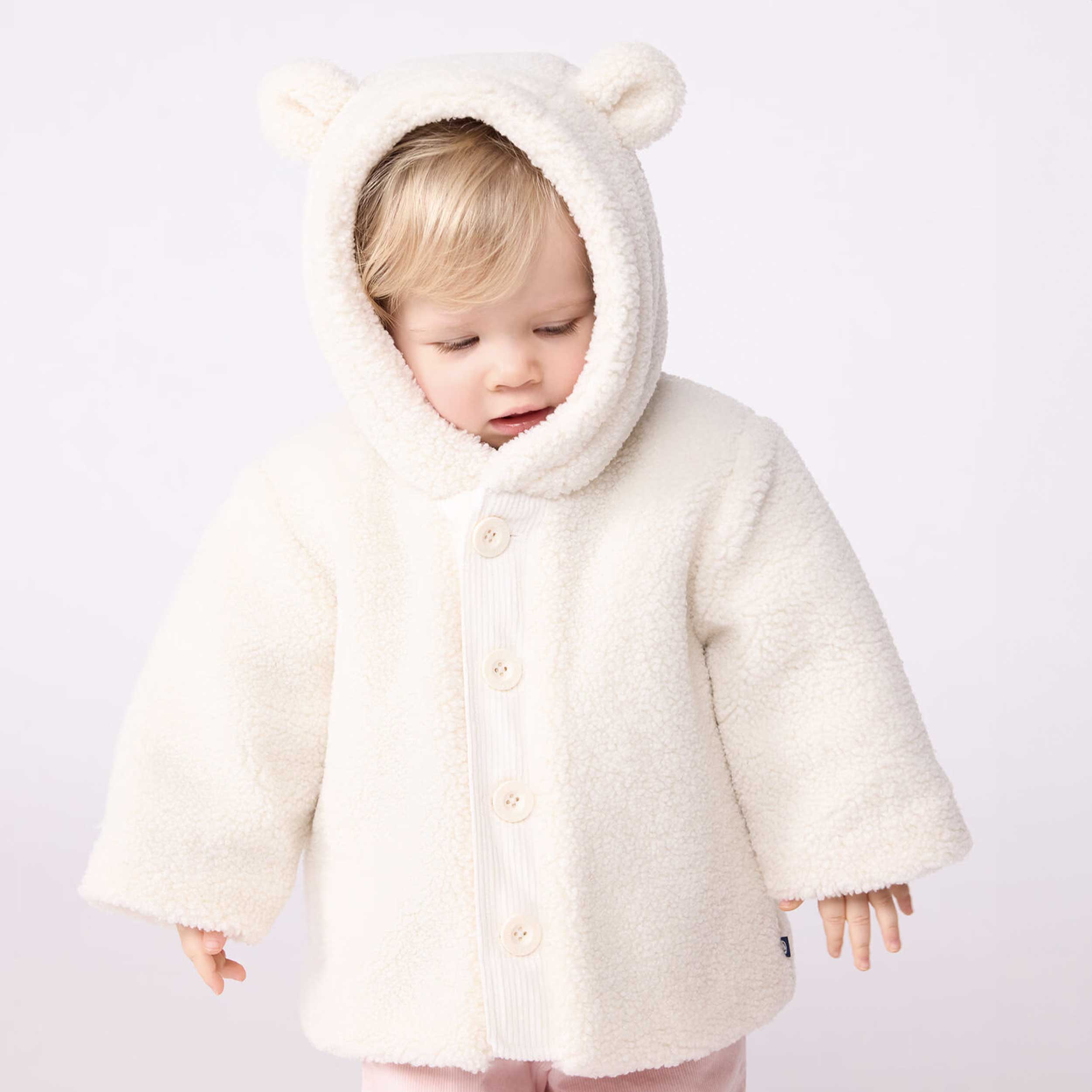 Cappotto Bianco In Sherpa Firmato PETIT BATEAU - annameglio.com abbigliamento moda