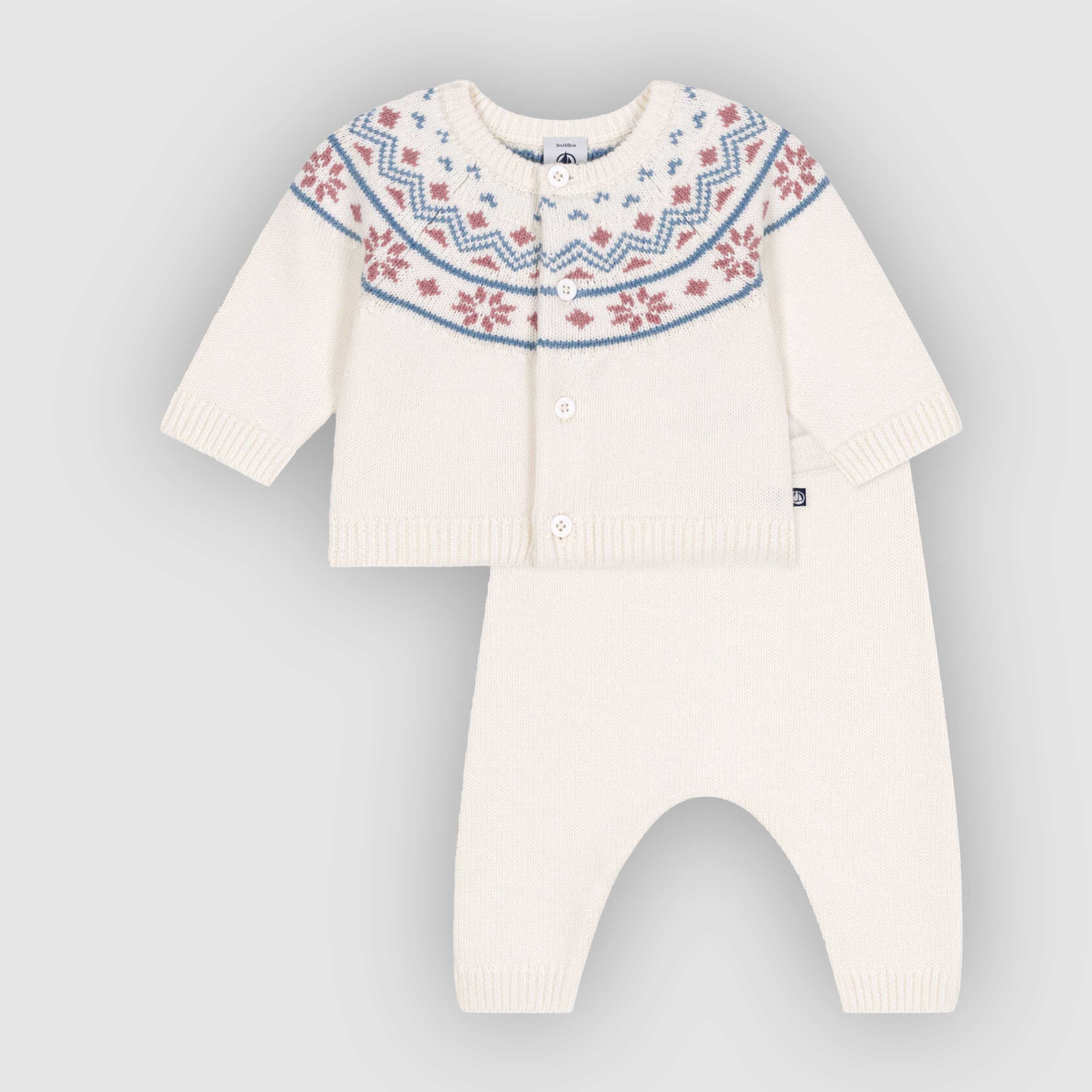 Completo Due Pezzi Rosa E Bianco By PETIT BATEAU - annameglio.com abbigliamento moda