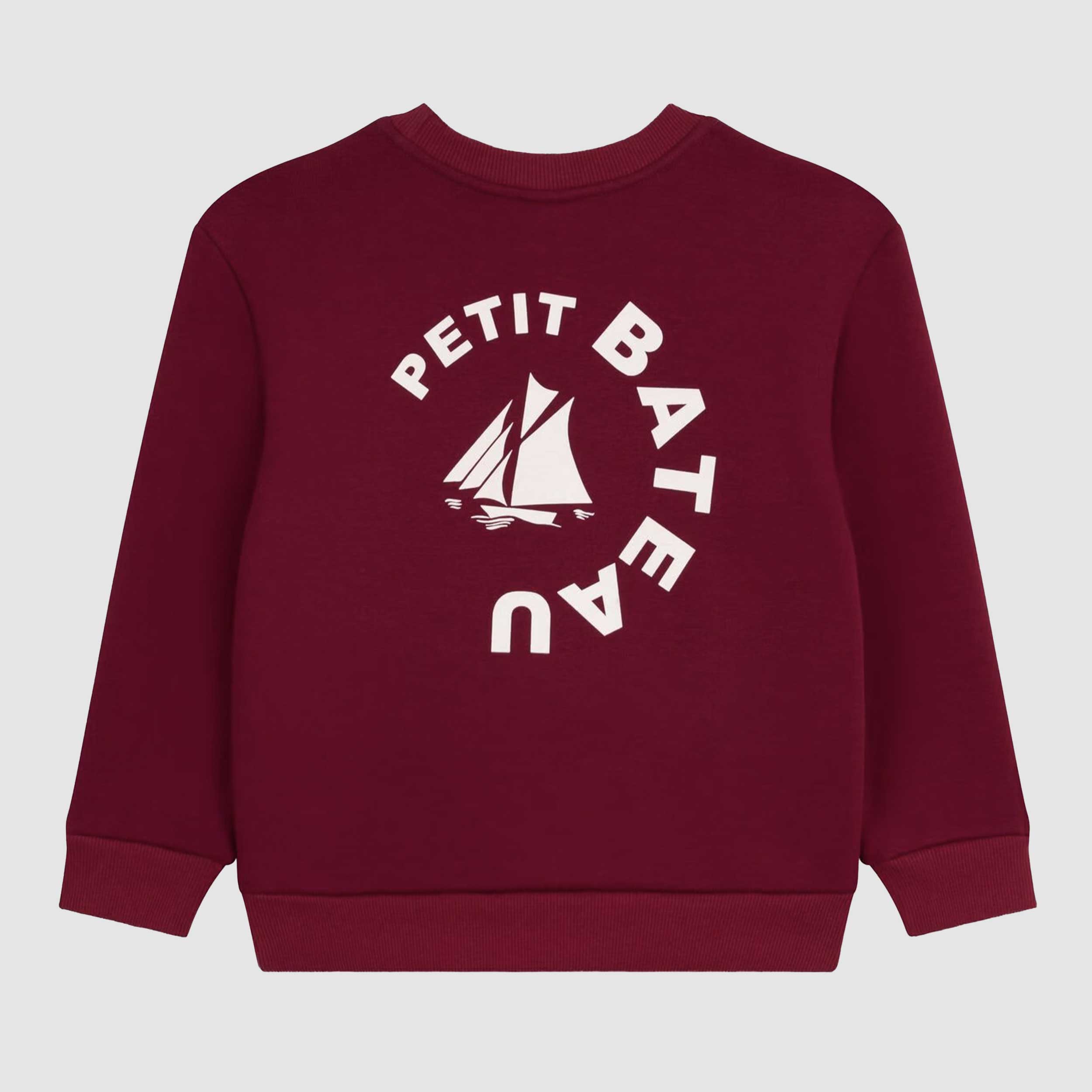 Felpa In Cotone Amaranto Firmata PETIT BATEAU - annameglio.com abbigliamento moda